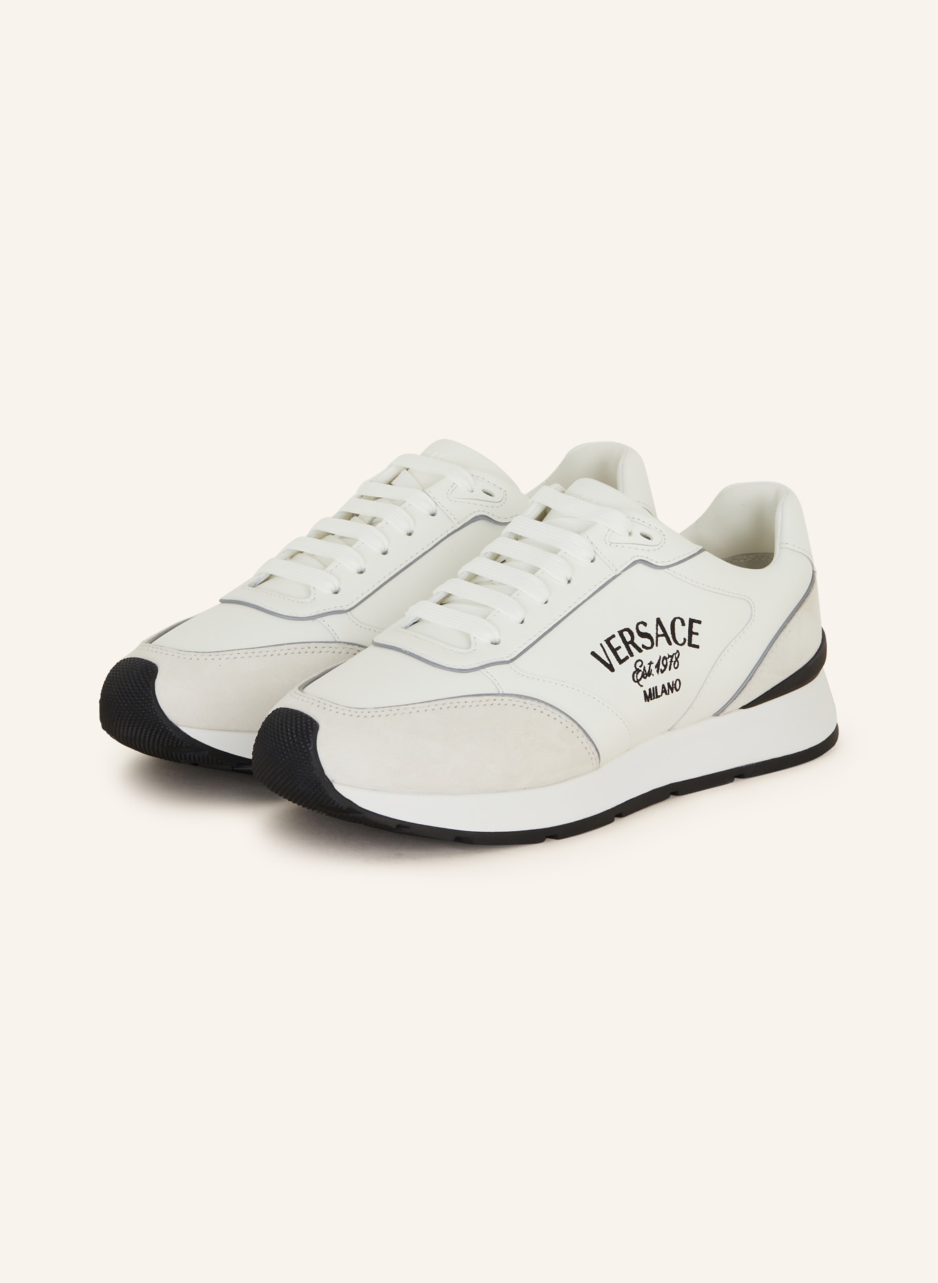 VERSACE Sneakers NEW RUNNER, Color: WHITE/ LIGHT GRAY (Image 1)