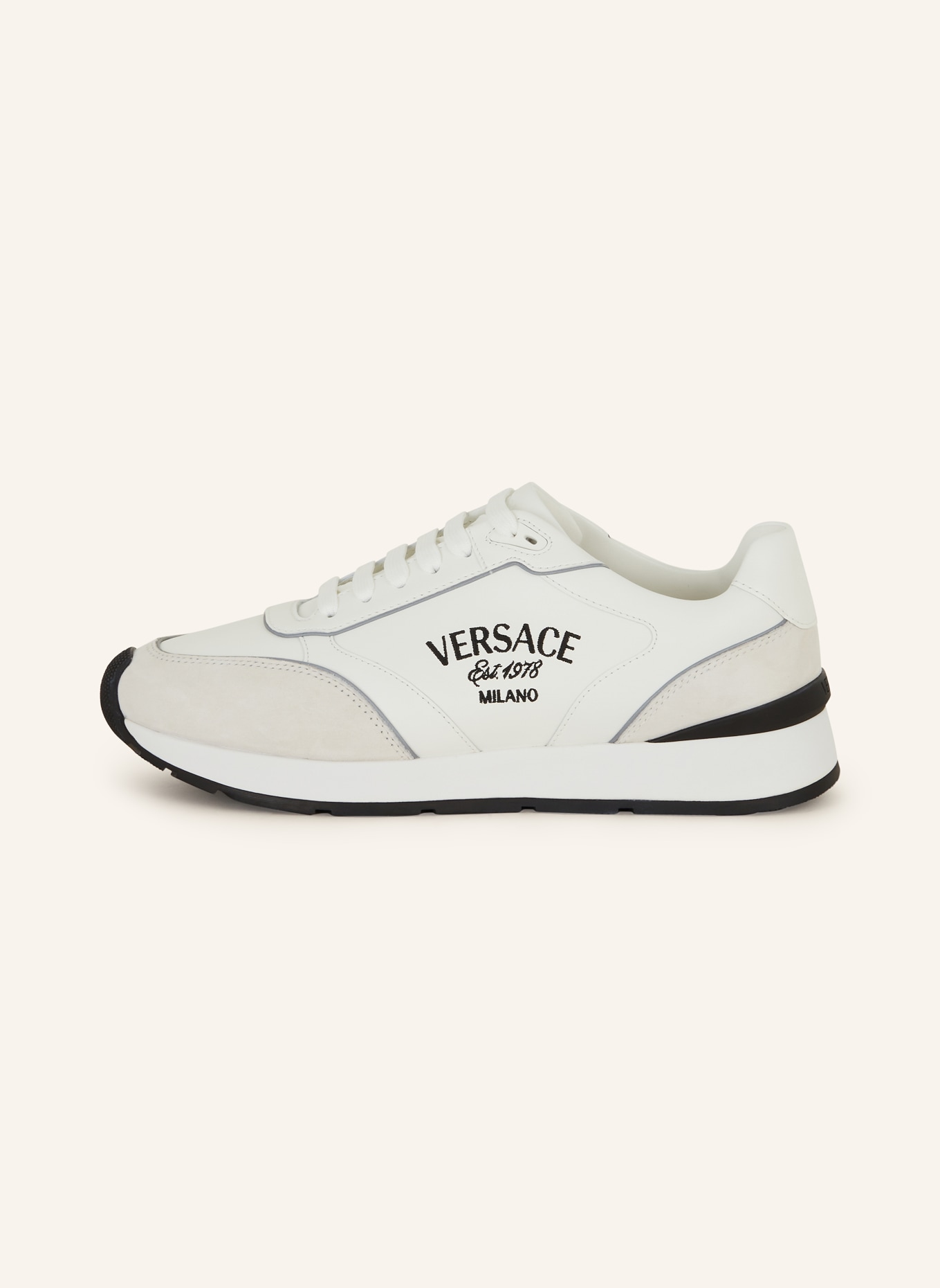 VERSACE Sneakers NEW RUNNER, Color: WHITE/ LIGHT GRAY (Image 4)