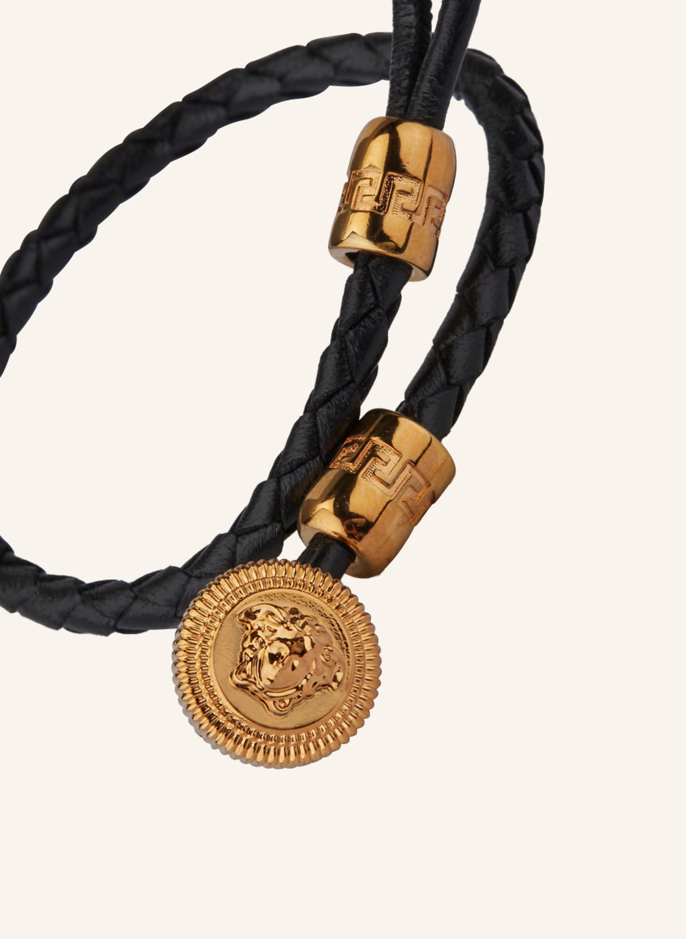 VERSACE Bracelet MEDUSA BIGGIE, Color: BLACK/ GOLD (Image 3)