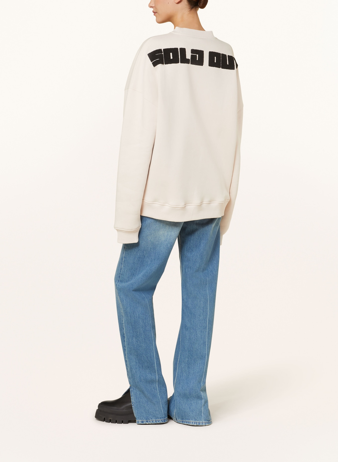 KARO KAUER Bluza nierozpinana oversize, Kolor: KREMOWY (Obrazek 2)