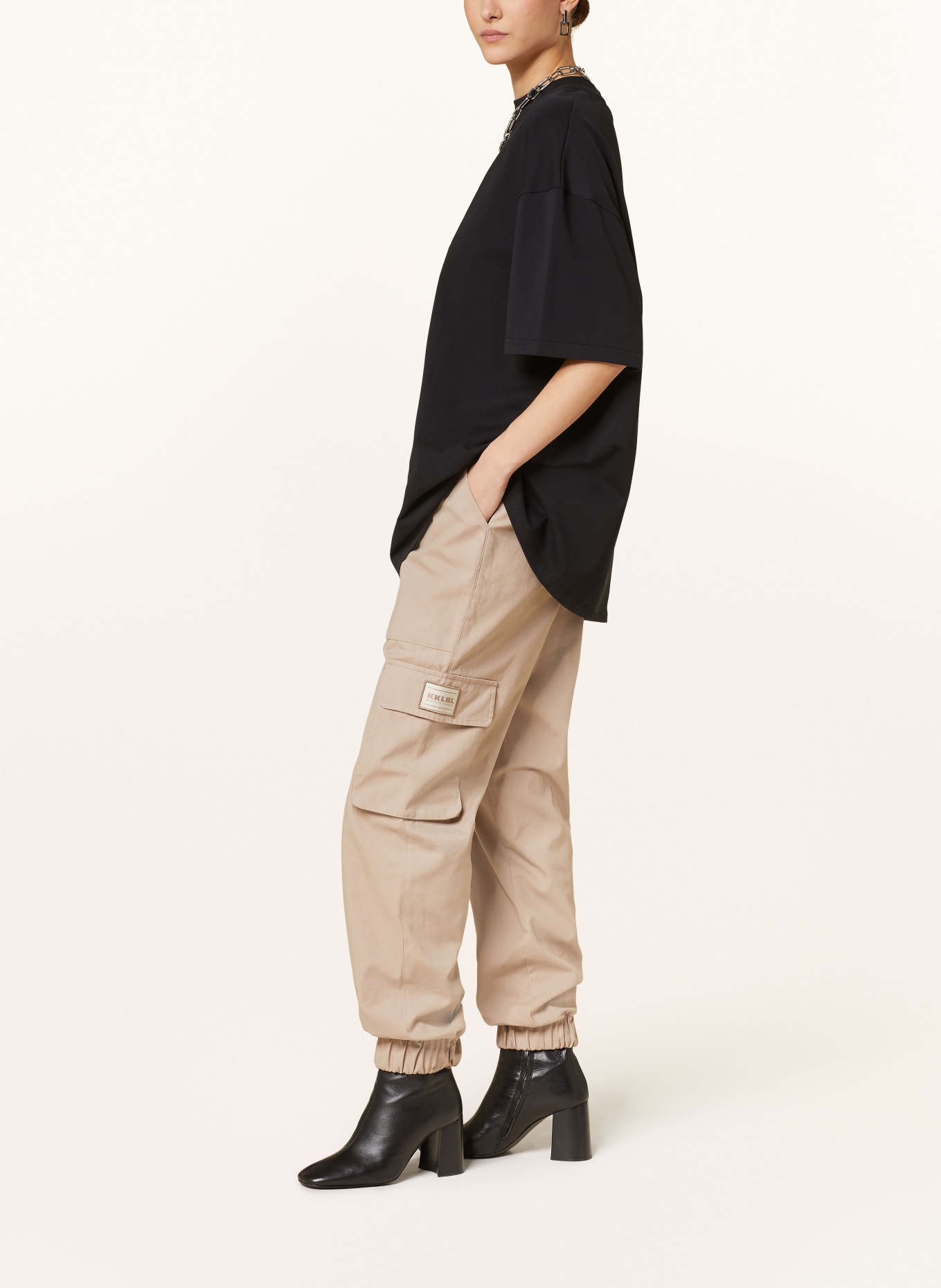 KARO KAUER Cargo pants, Color: BEIGE (Image 4)