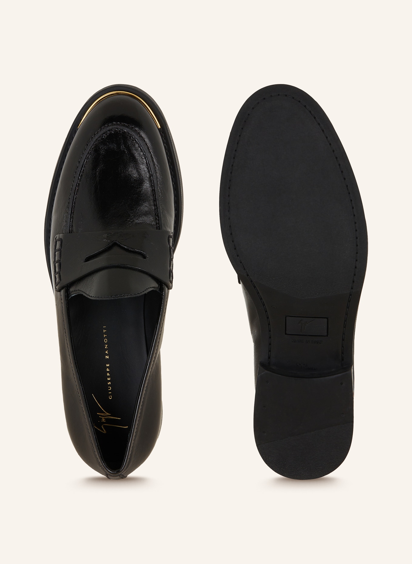 GIUSEPPE ZANOTTI DESIGN Penny loafers, Color: BLACK (Image 5)