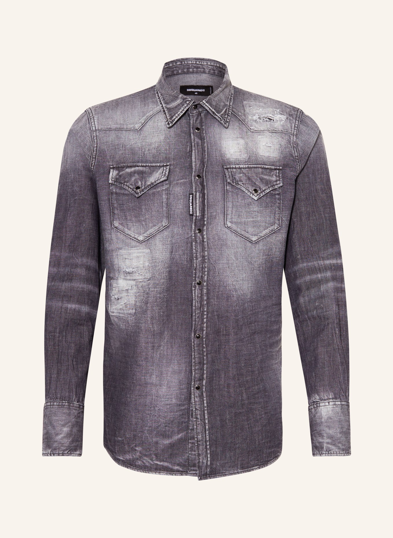 DSQUARED2 Koszula jeansowa slim fit, Kolor: CZARNY (Obrazek 1)