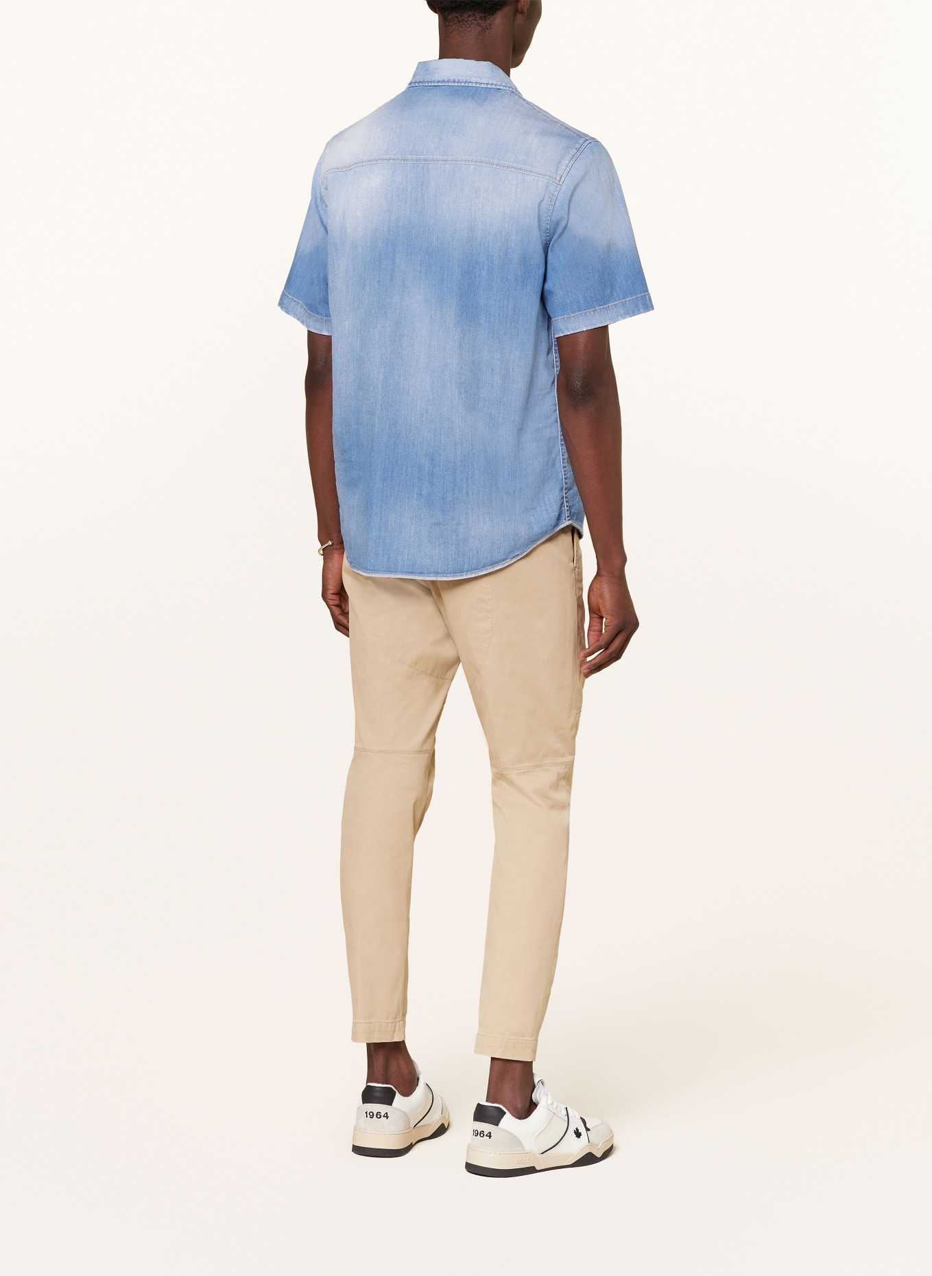 DSQUARED2 Koszula z klapami comfort fit z jeansu, Kolor: NIEBIESKI (Obrazek 3)