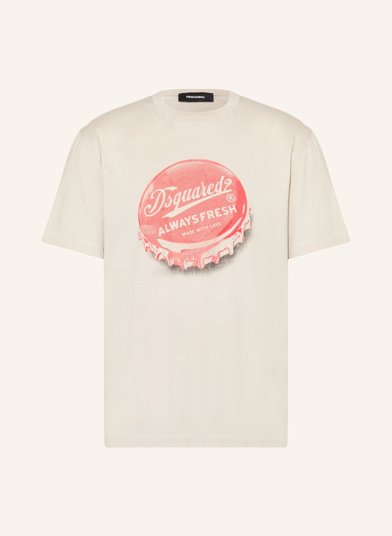 DSQUARED2 T-shirt, Color: BEIGE/ SALMON (Image 1)