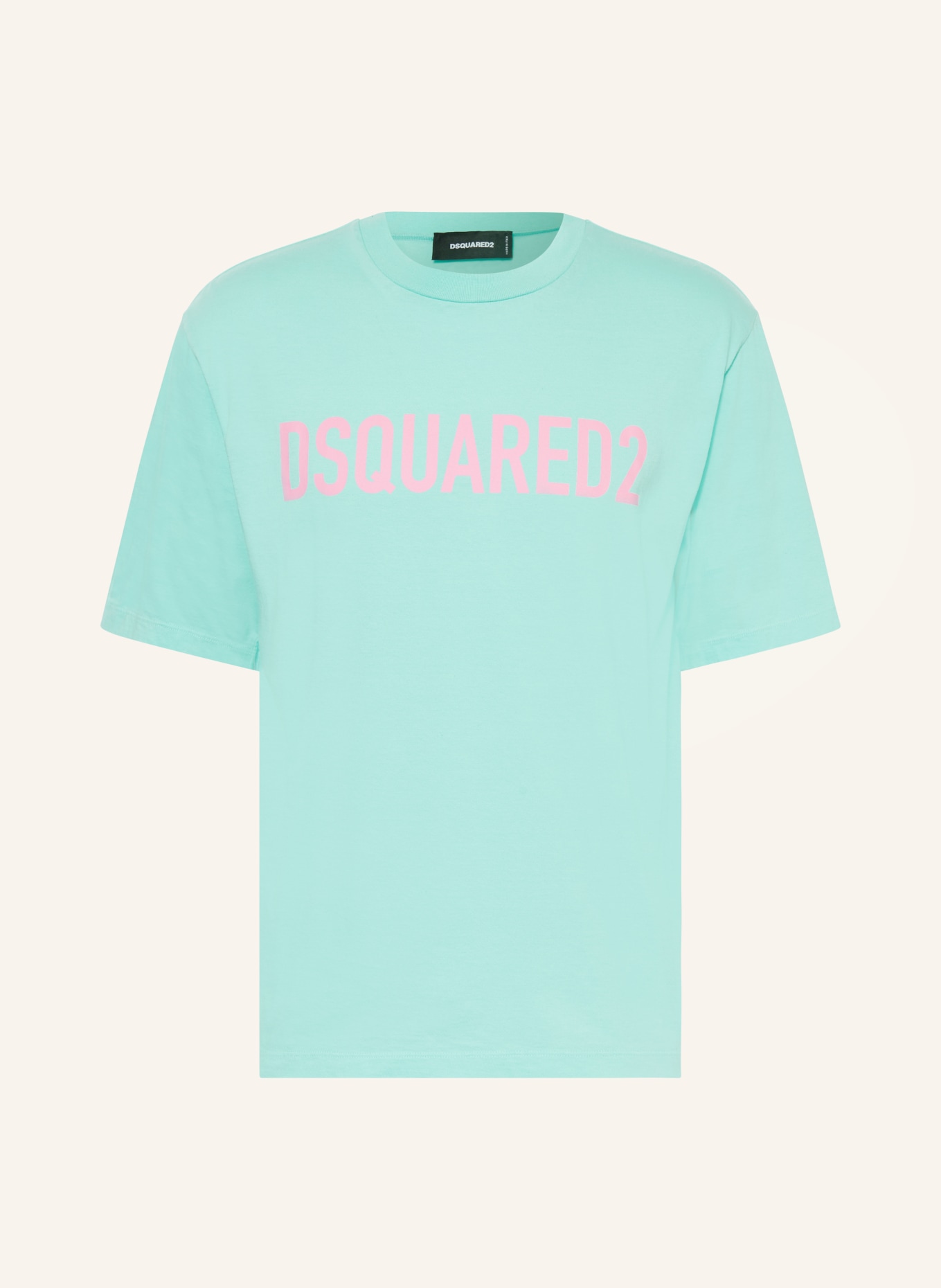 DSQUARED2 T-shirt, Color: TURQUOISE/ PINK (Image 1)