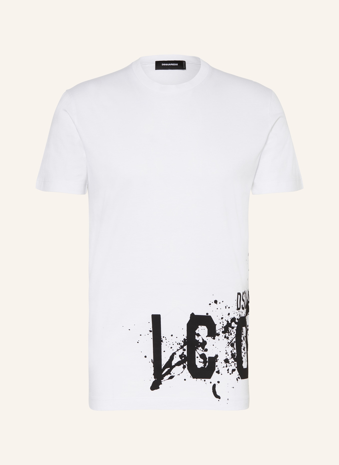 DSQUARED2 T-shirt ICON, Color: WHITE/ BLACK (Image 1)