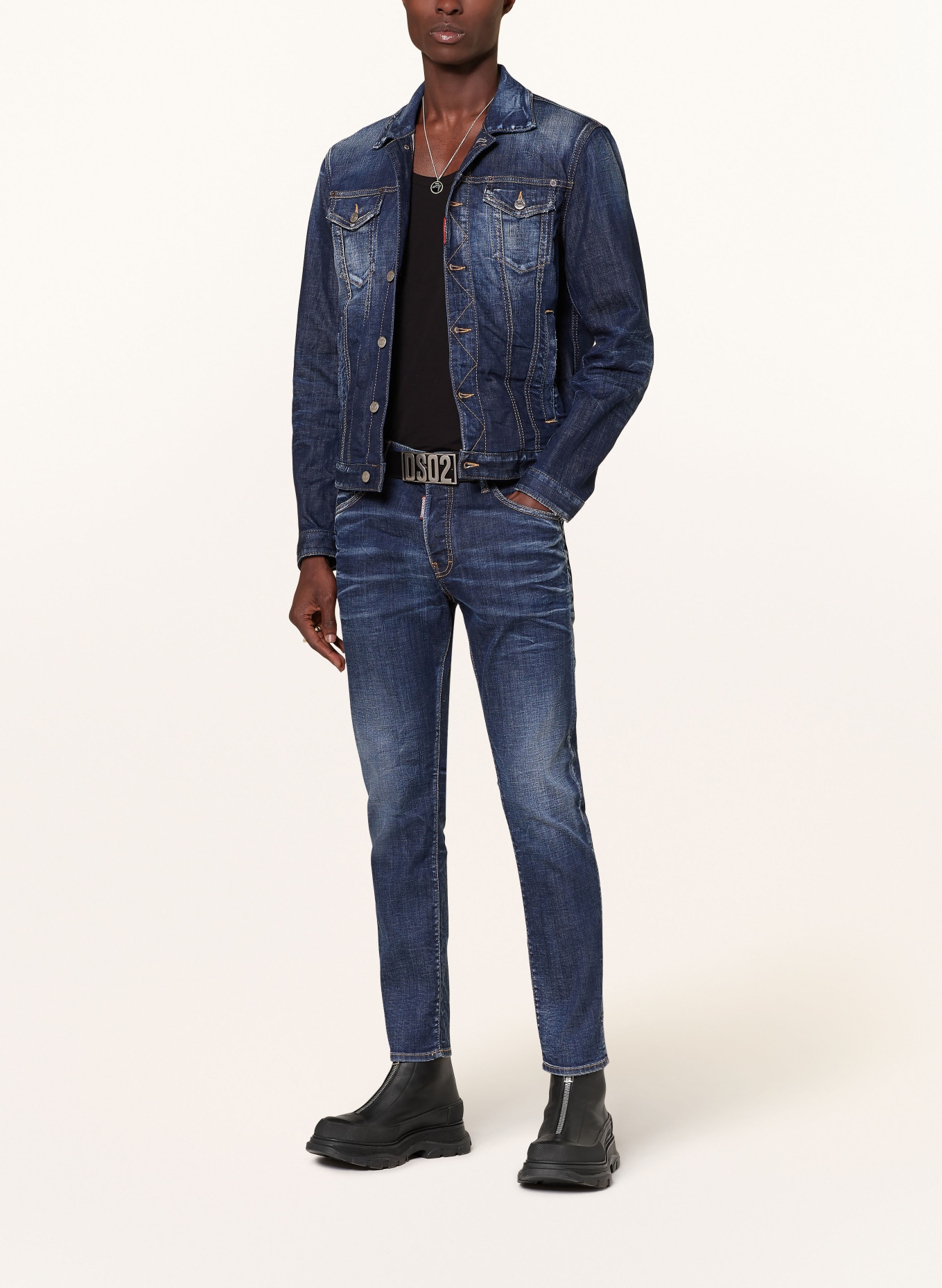 DSQUARED2 Jeans SKATER extra slim fit, Color: 470 NAVY BLUE (Image 2)
