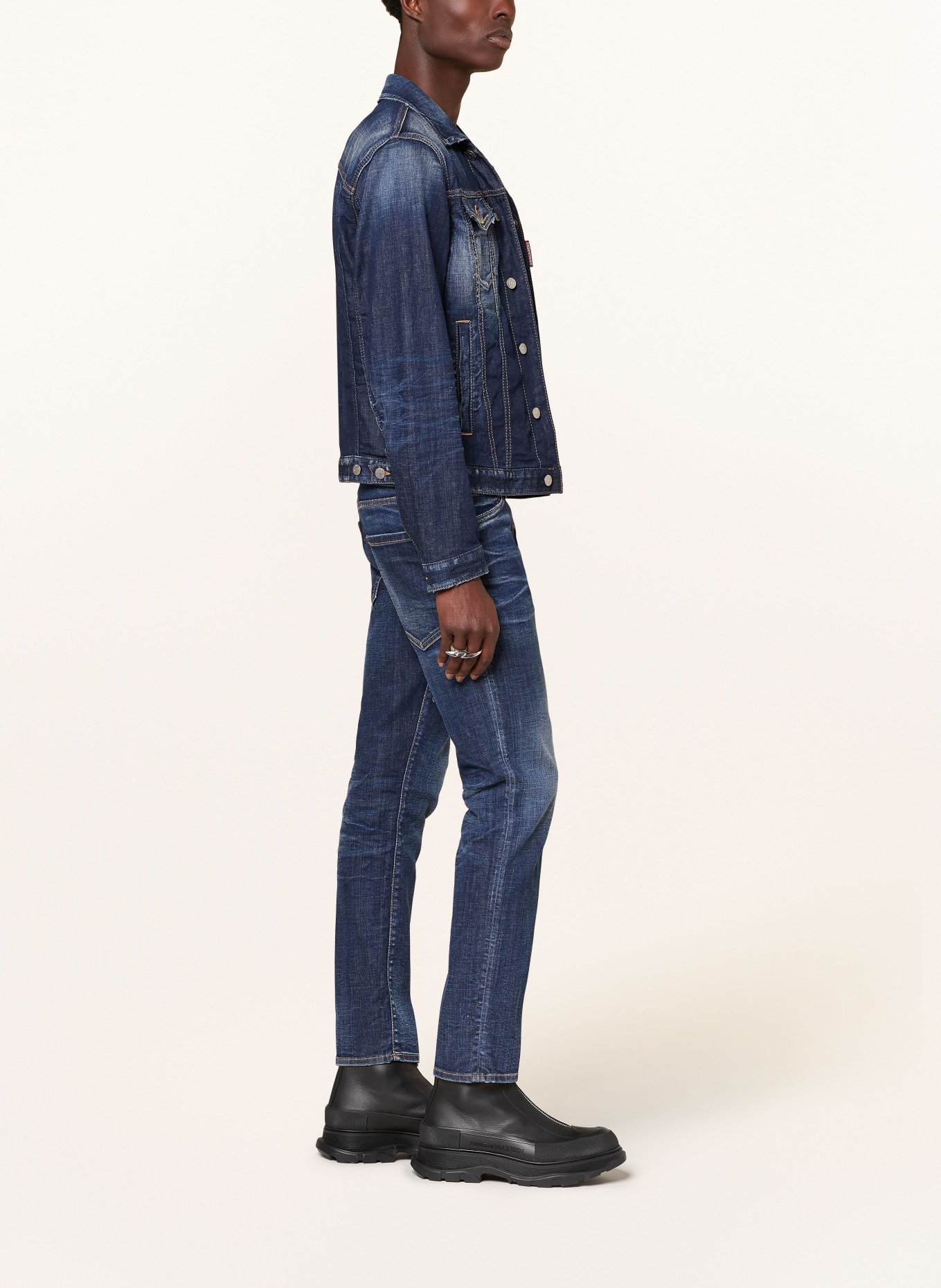 DSQUARED2 Jeans SKATER extra slim fit, Color: 470 NAVY BLUE (Image 4)