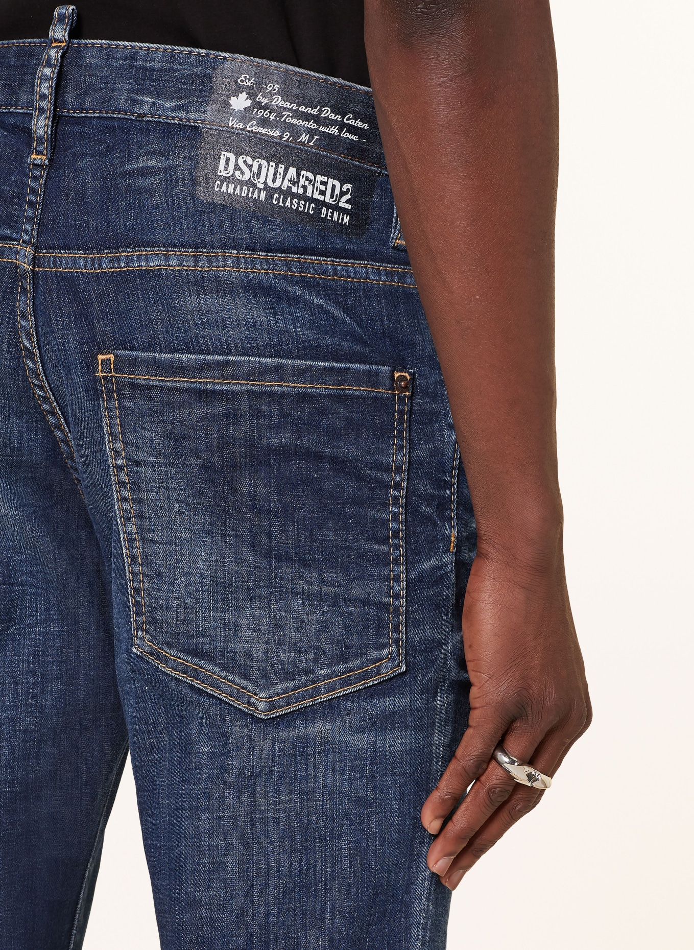 DSQUARED2 Jeans SKATER extra slim fit, Color: 470 NAVY BLUE (Image 6)