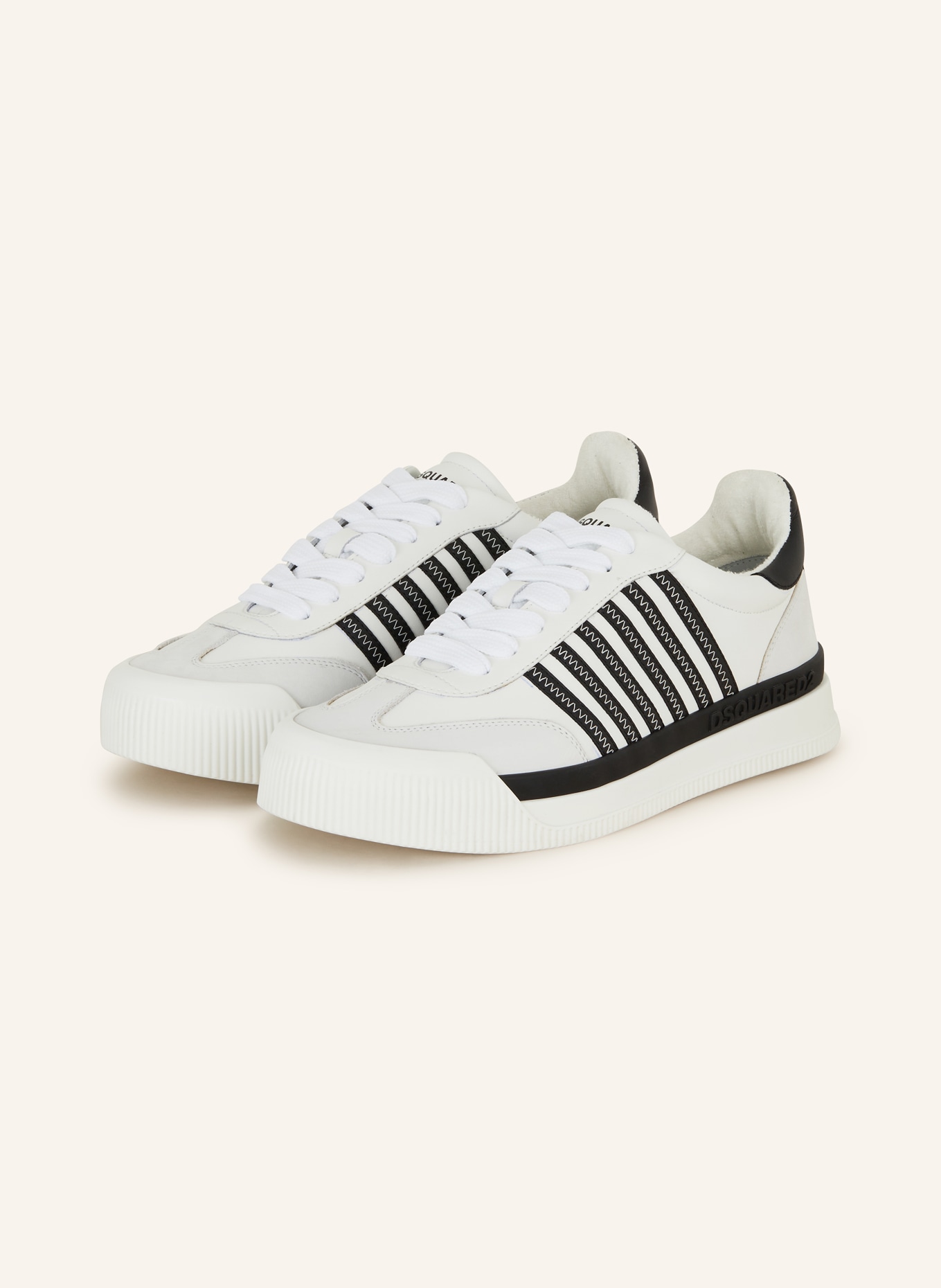 DSQUARED2 Sneakers NEW JERSEY, Color: WHITE/ BLACK (Image 1)