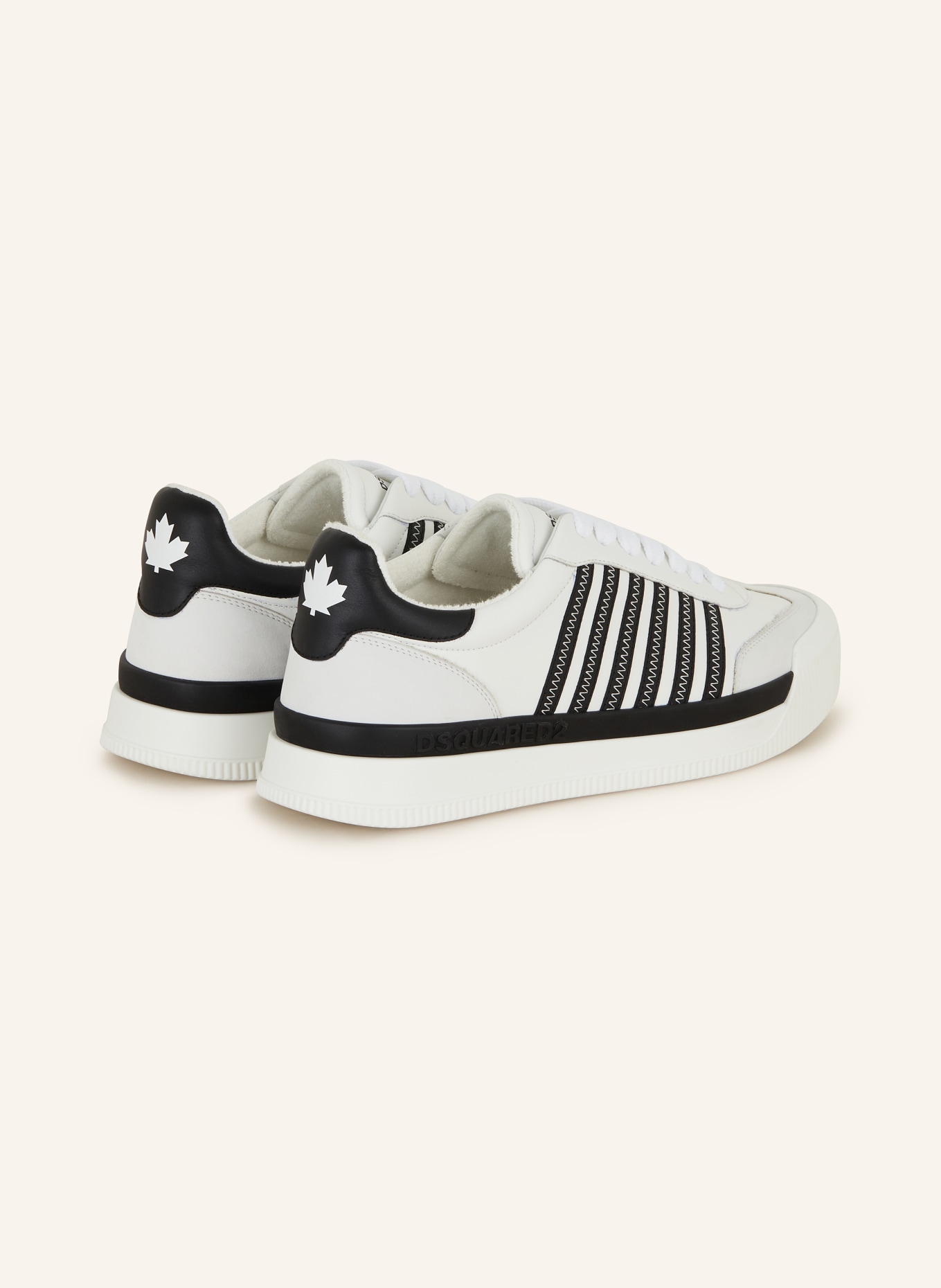 DSQUARED2 Sneakers NEW JERSEY, Color: WHITE/ BLACK (Image 2)