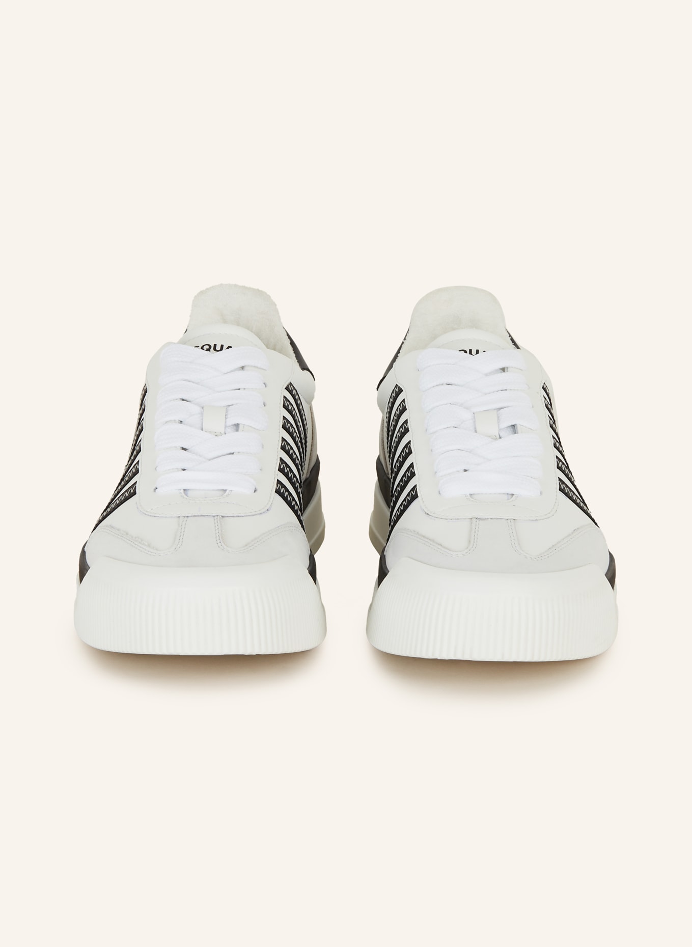 DSQUARED2 Sneakers NEW JERSEY, Color: WHITE/ BLACK (Image 3)