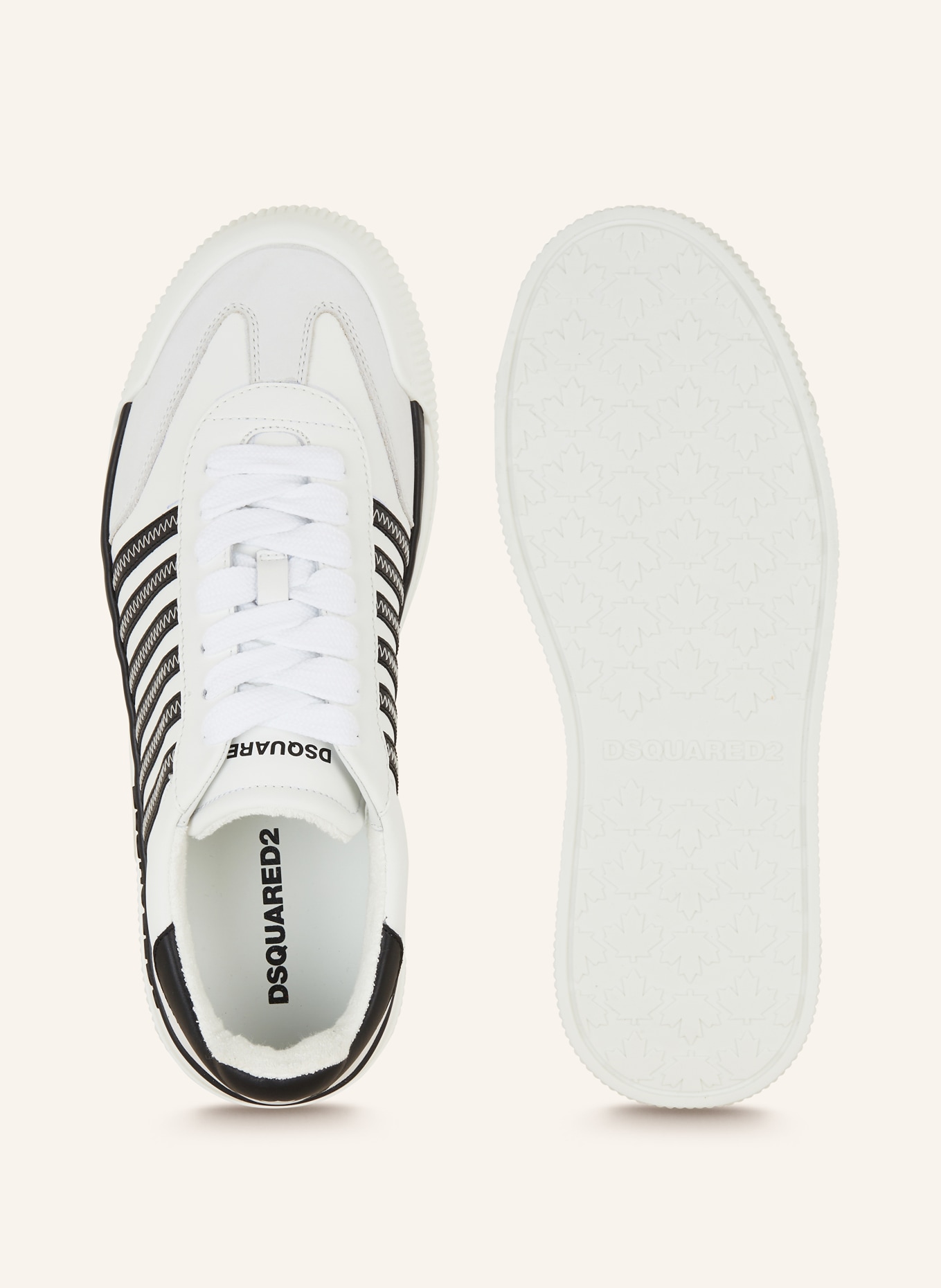 DSQUARED2 Sneakers NEW JERSEY, Color: WHITE/ BLACK (Image 5)