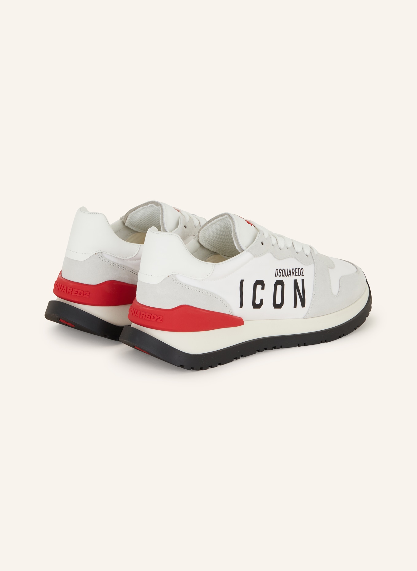 DSQUARED2 Sneaker ICON RUNNER, Farbe: WEISS/ HELLGRAU (Bild 2)