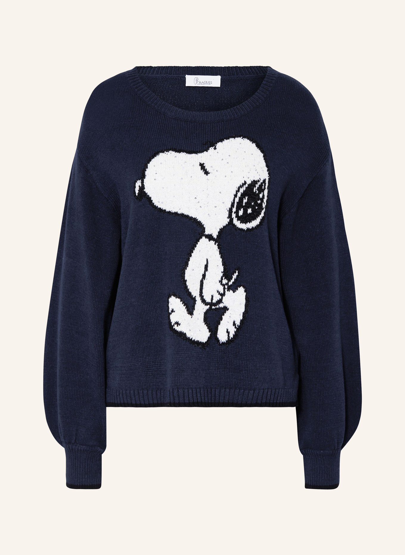 Princess GOES HOLLYWOOD Sweater with sequins, Color: DARK BLUE (Image 1)