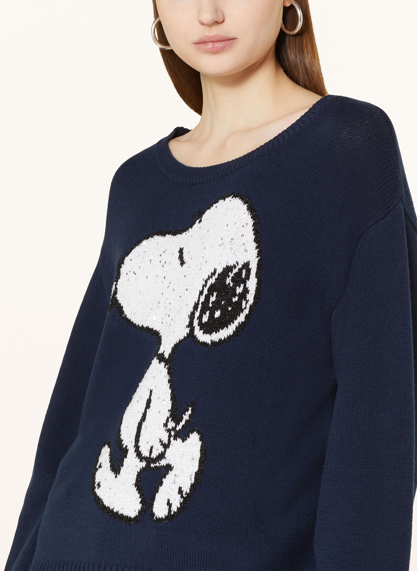 Princess GOES HOLLYWOOD Sweater with sequins, Color: DARK BLUE (Image 4)