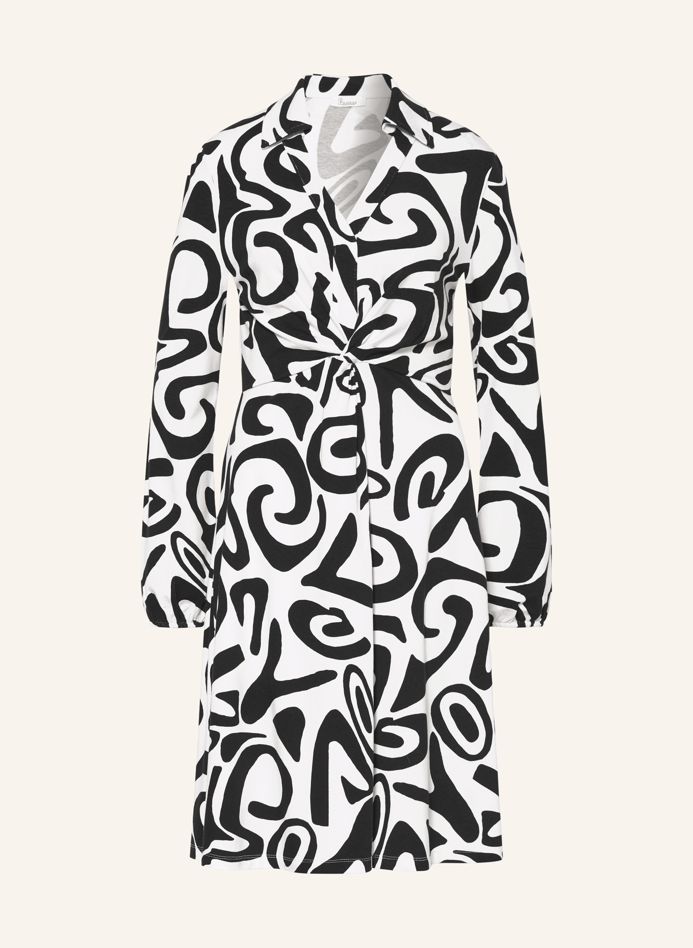 Princess GOES HOLLYWOOD Jersey dress, Color: BLACK/ WHITE (Image 1)