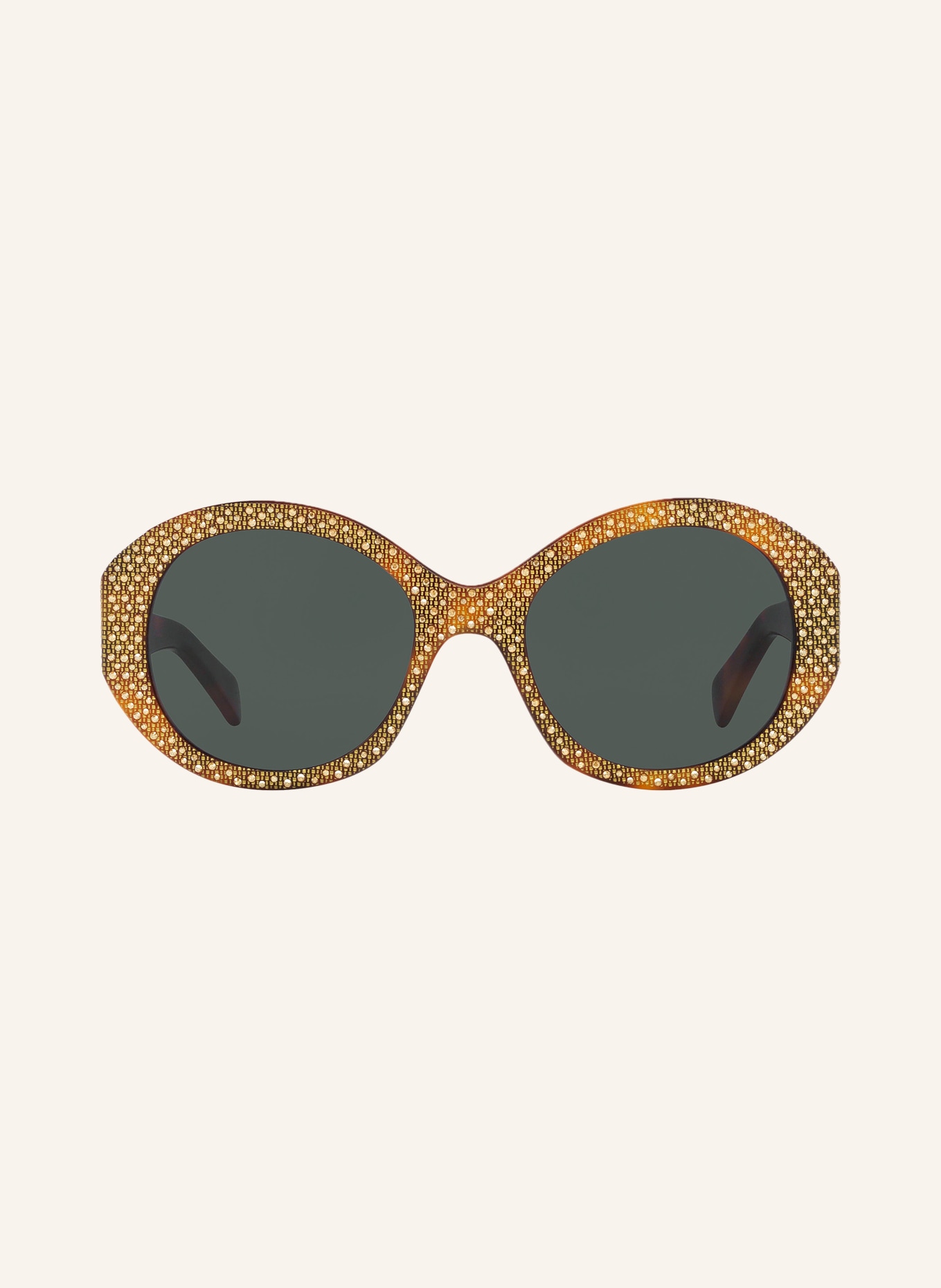 CELINE Sunglasses CL000415 with decorative gems, Color: 4410L1 - HAVANA/GRAY (Image 2)