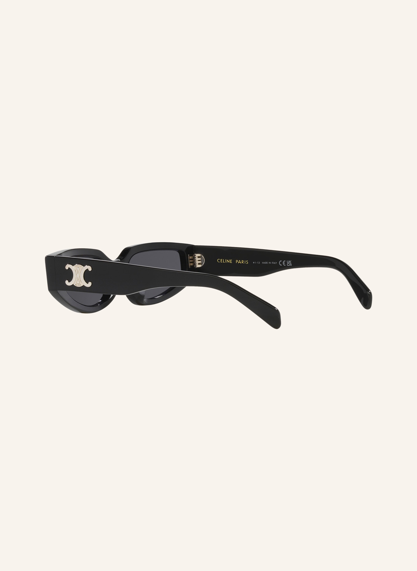 CELINE Sunglasses CL000413 TRIOMPHE, Color: 1100L1 - BLACK/ GRAY (Image 4)