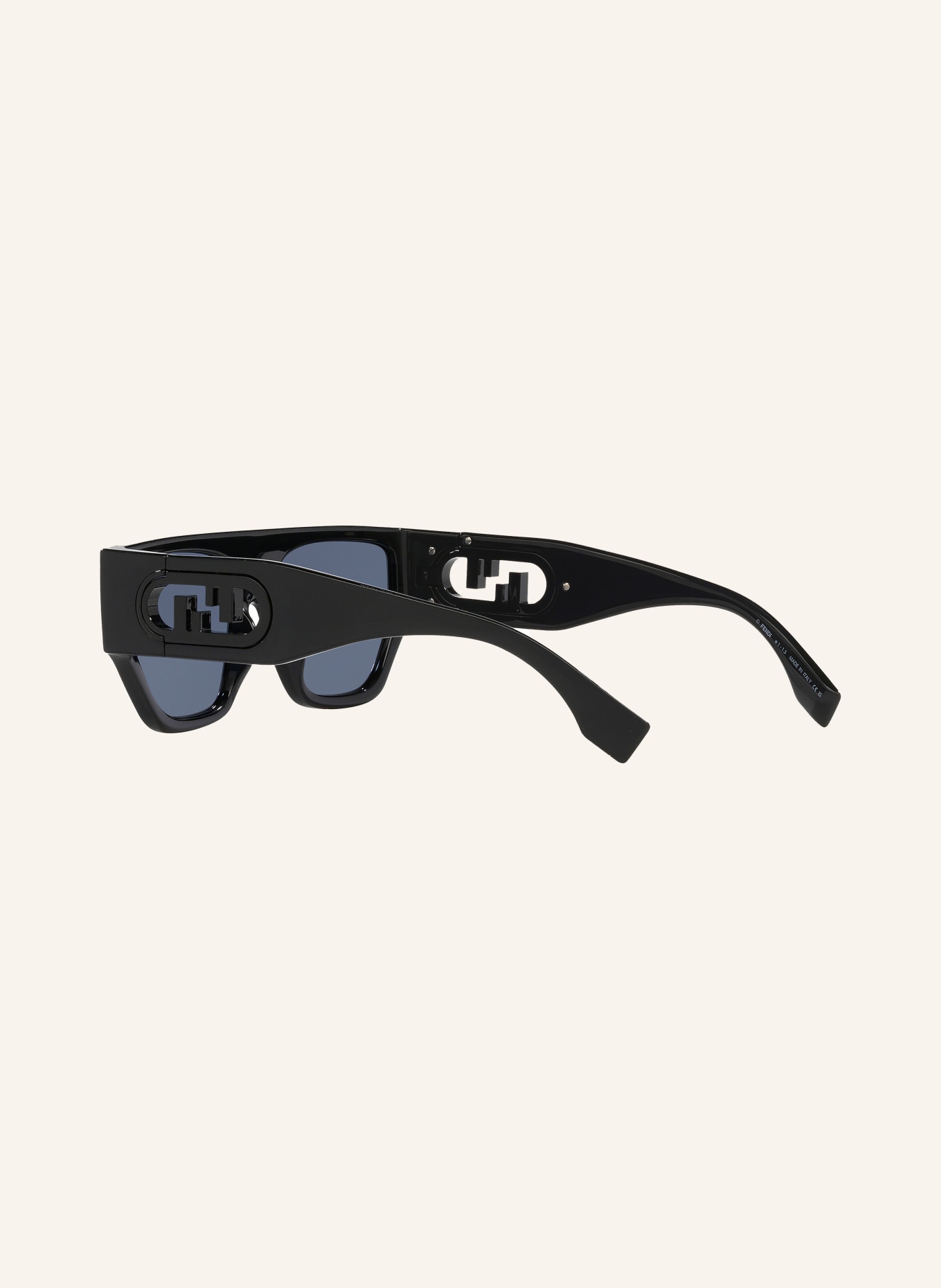 FENDI Sunglasses FN000723 O LOCK, Color: 1100B1 - BLACK/ BLUE (Image 4)