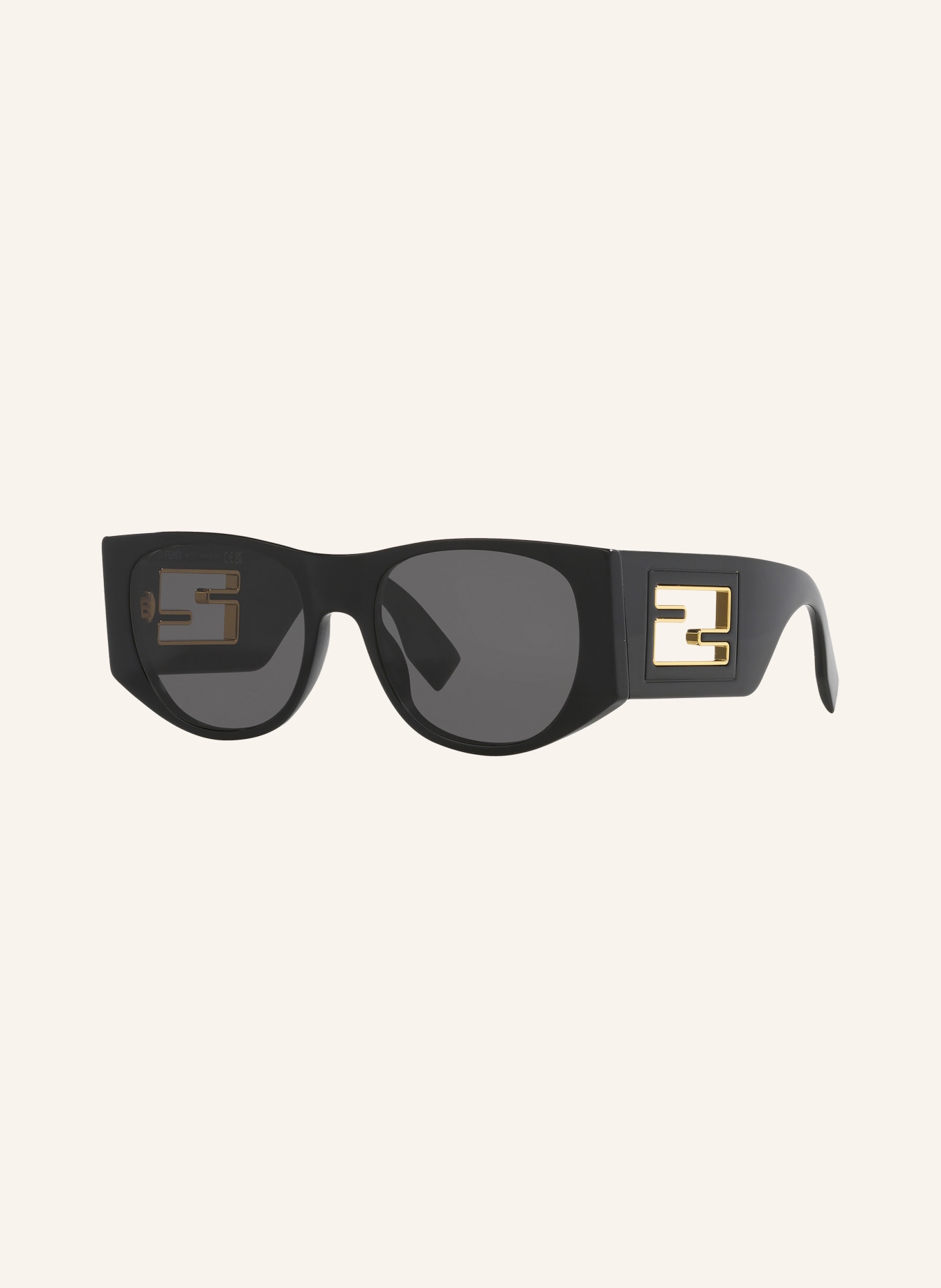 FENDI Sunglasses FN000725 BAGUETTE, Color: 1100L1 - BLACK/ GRAY (Image 1)