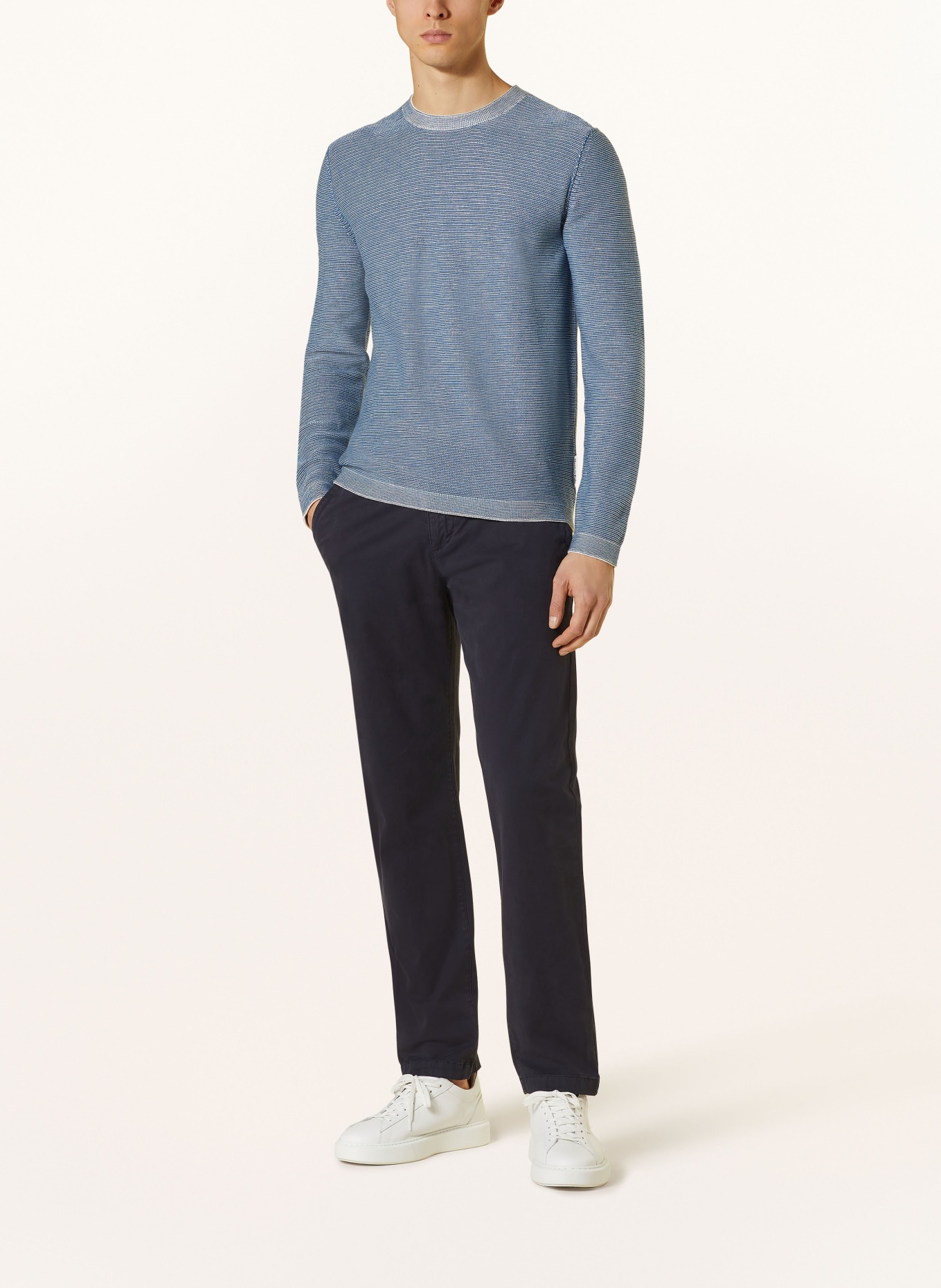 Marc O'Polo Pullover, Farbe: BLAU/ WEISS (Bild 2)