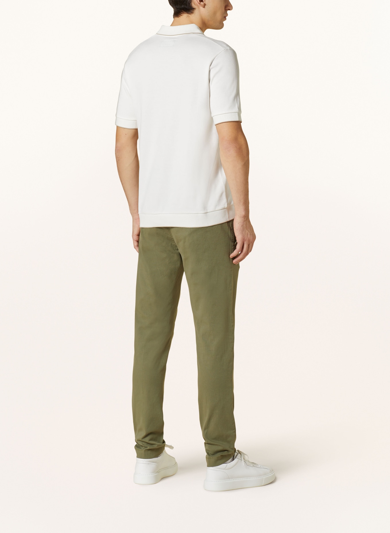 Marc O'Polo Piqué-Poloshirt Regular Fit, Farbe: CREME (Bild 3)