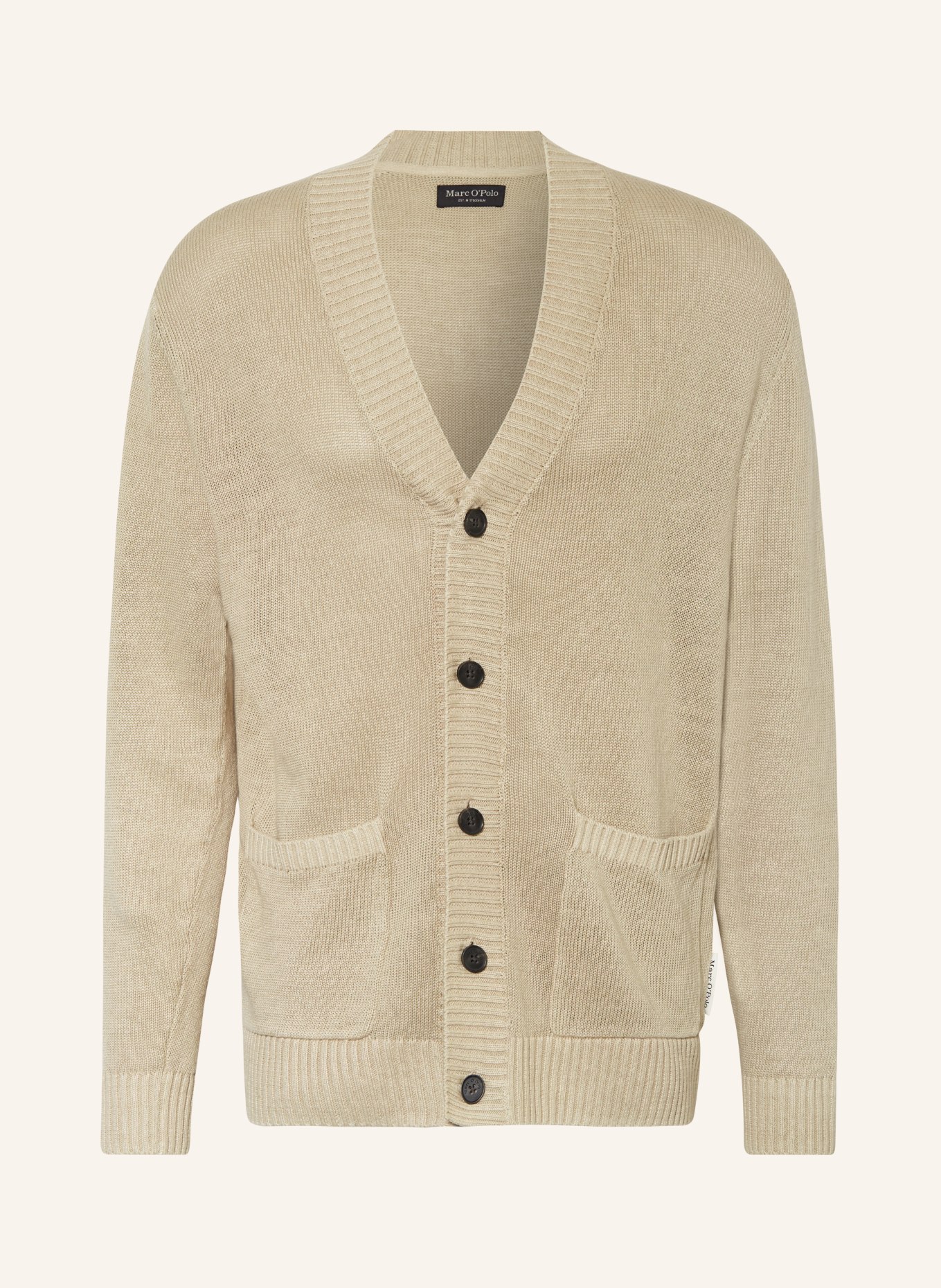 Marc O'Polo Cardigan made of linen, Color: BEIGE (Image 1)