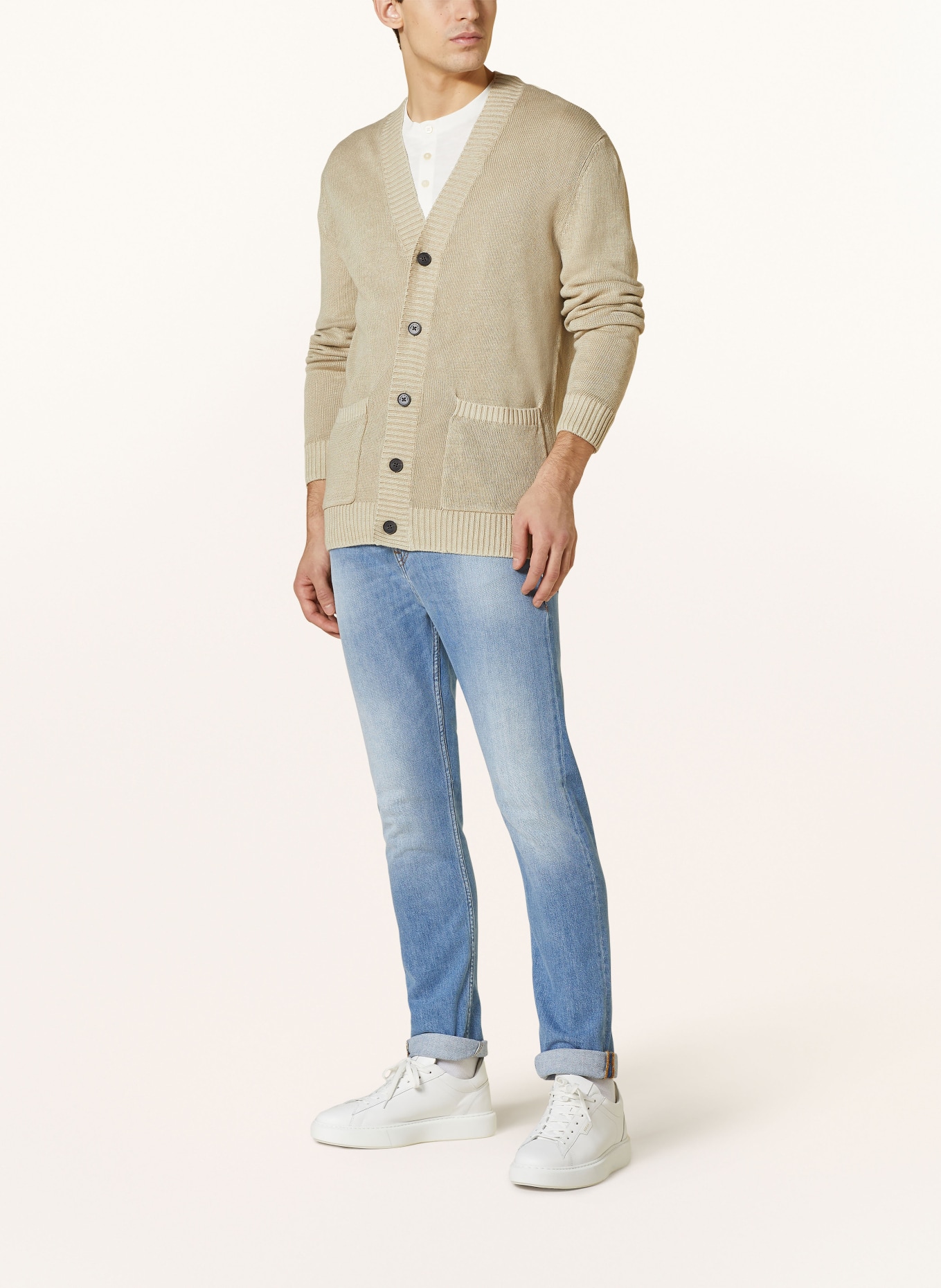 Marc O'Polo Cardigan made of linen, Color: BEIGE (Image 2)