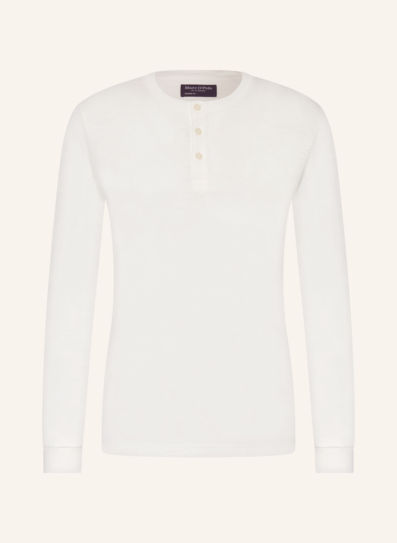 Marc O'Polo Henley shirt, Color: WHITE (Image 1)