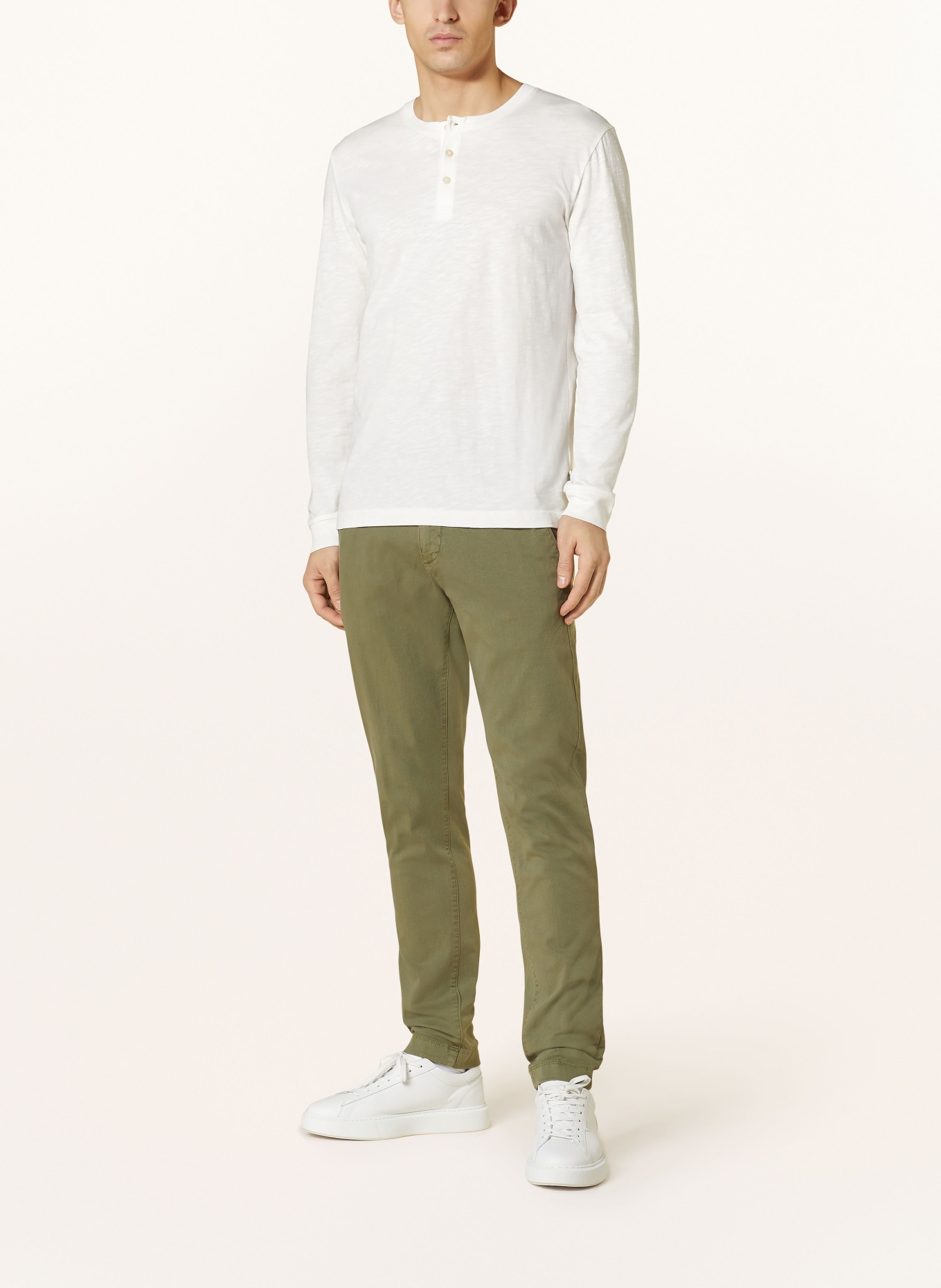 Marc O'Polo Henley shirt, Color: WHITE (Image 2)