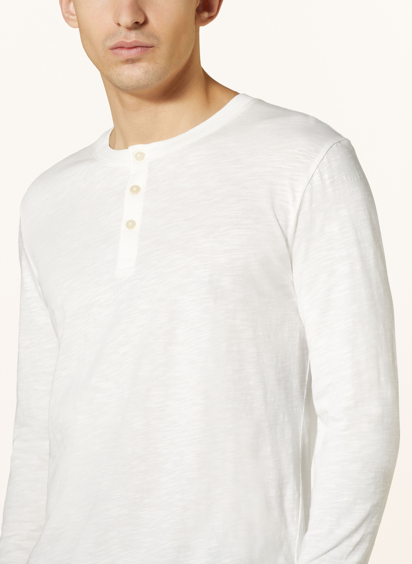Marc O'Polo Henley shirt, Color: WHITE (Image 4)