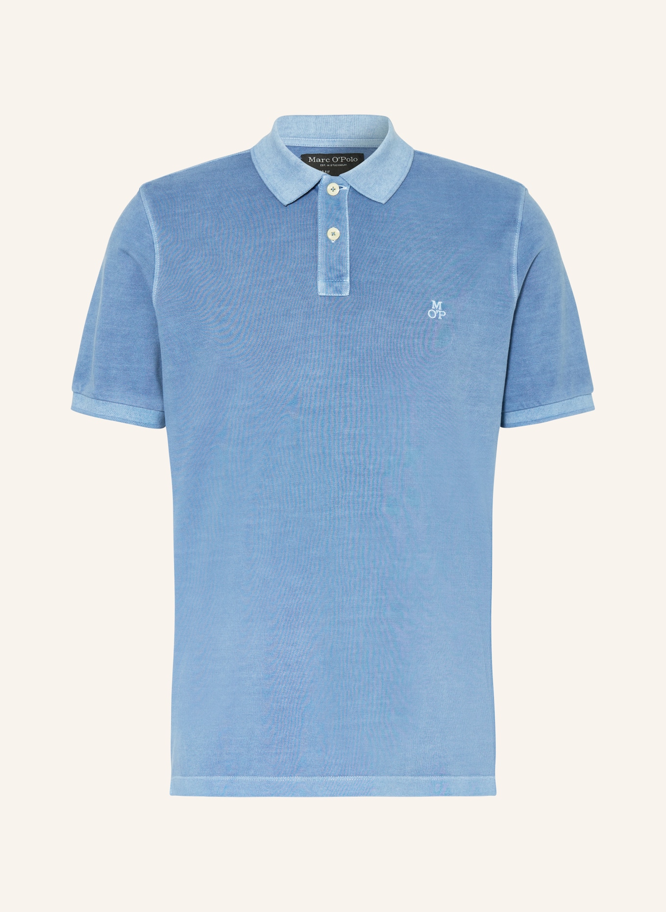Marc O'Polo Piqué-Poloshirt Regular Fit, Farbe: BLAU (Bild 1)