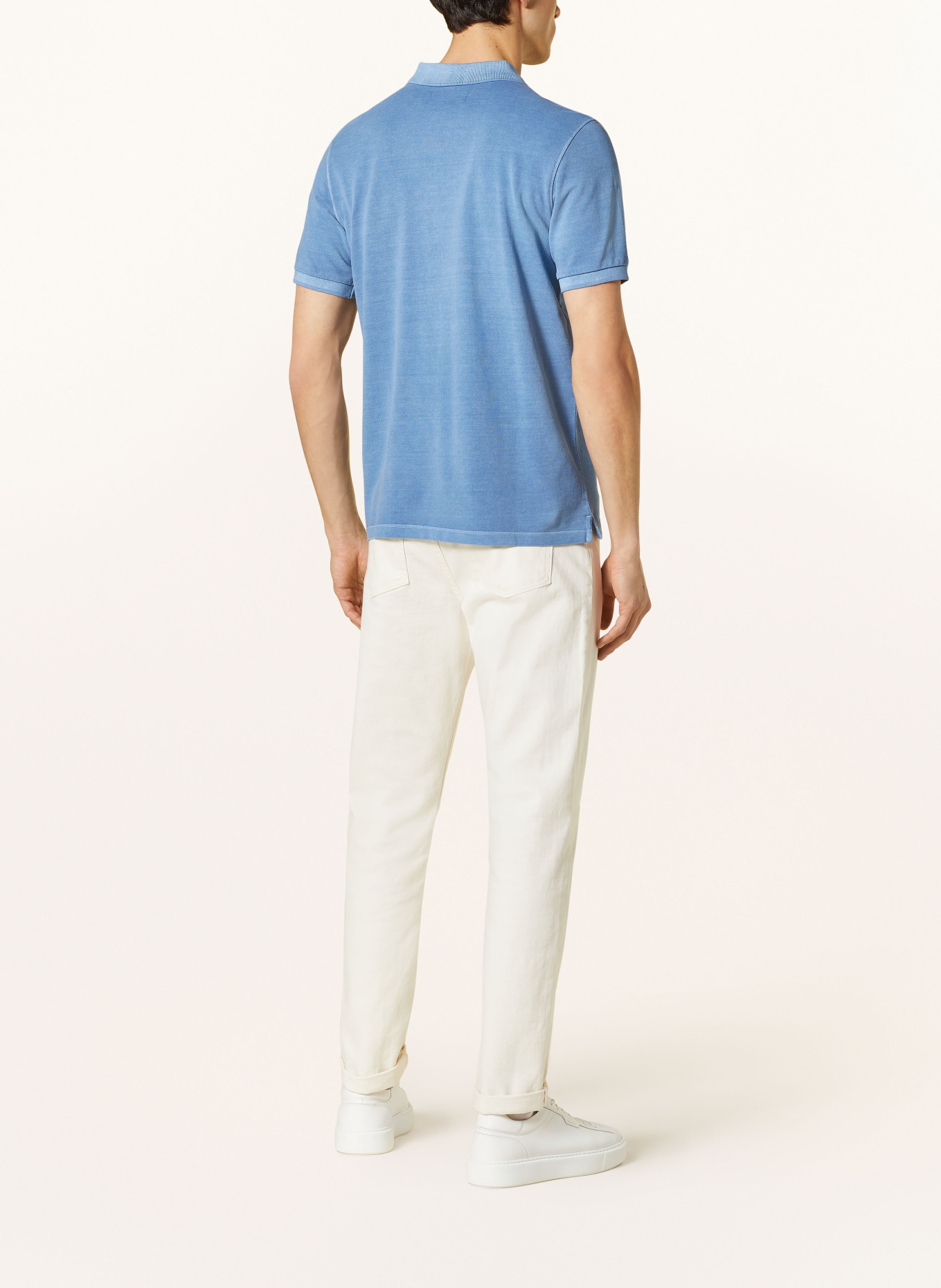 Marc O'Polo Piqué-Poloshirt Regular Fit, Farbe: BLAU (Bild 3)
