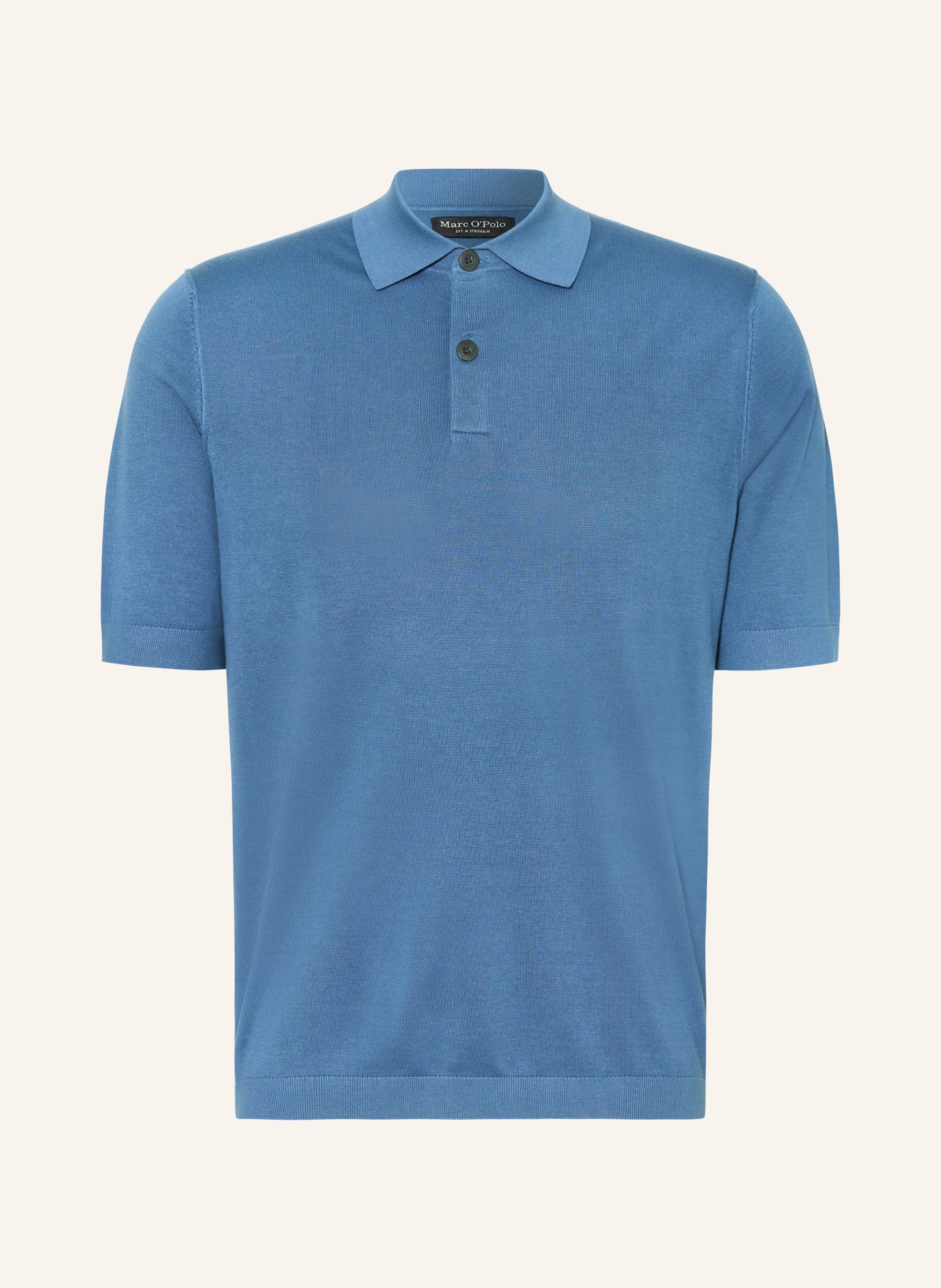 Marc O'Polo Strick-Poloshirt, Farbe: BLAU (Bild 1)