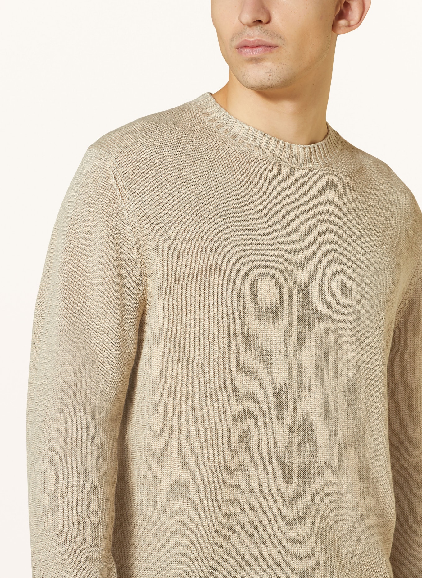 Marc O'Polo Linen sweater, Color: BEIGE (Image 4)