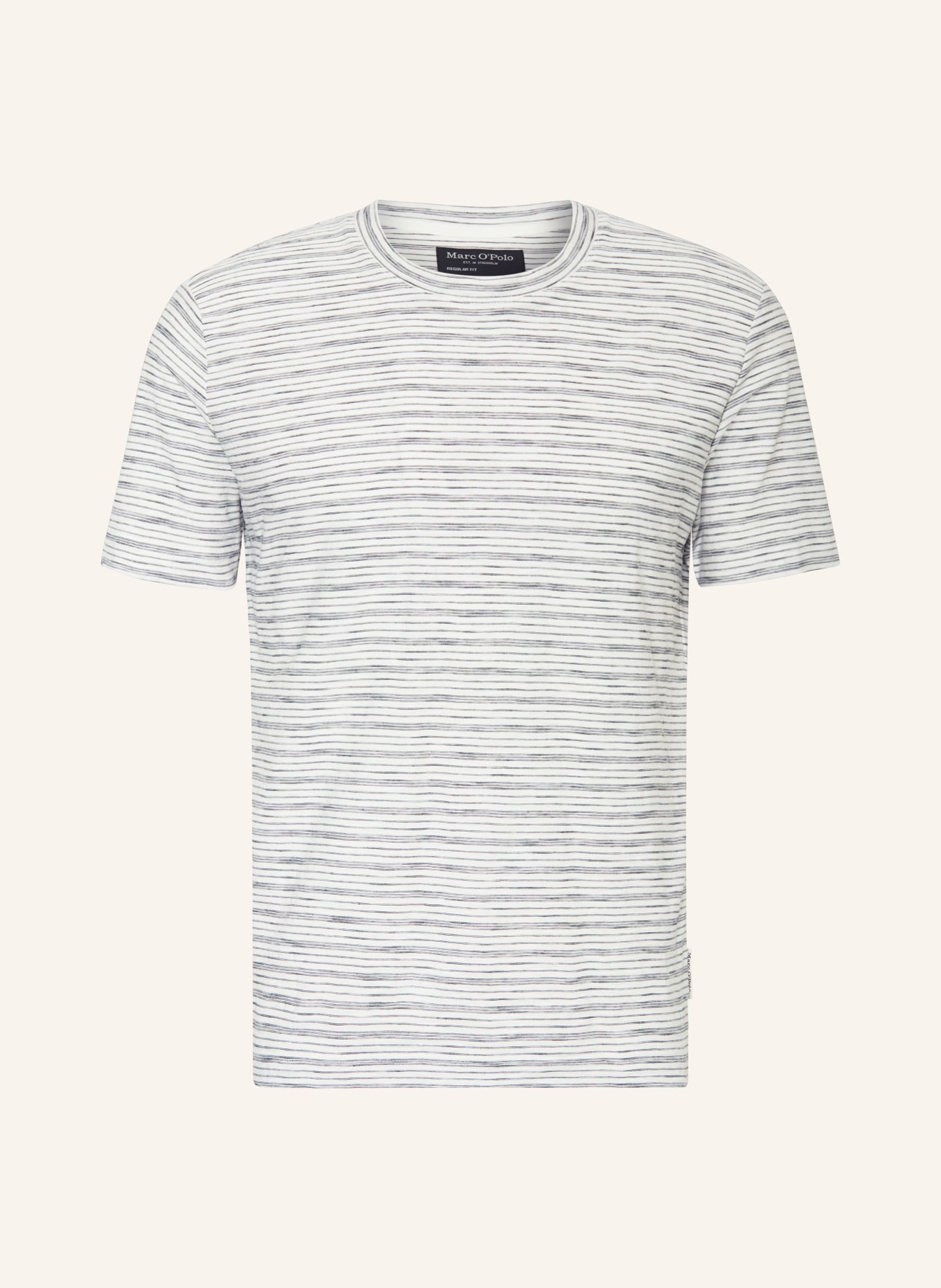 Marc O'Polo T-shirt, Color: WHITE/ DARK BLUE (Image 1)