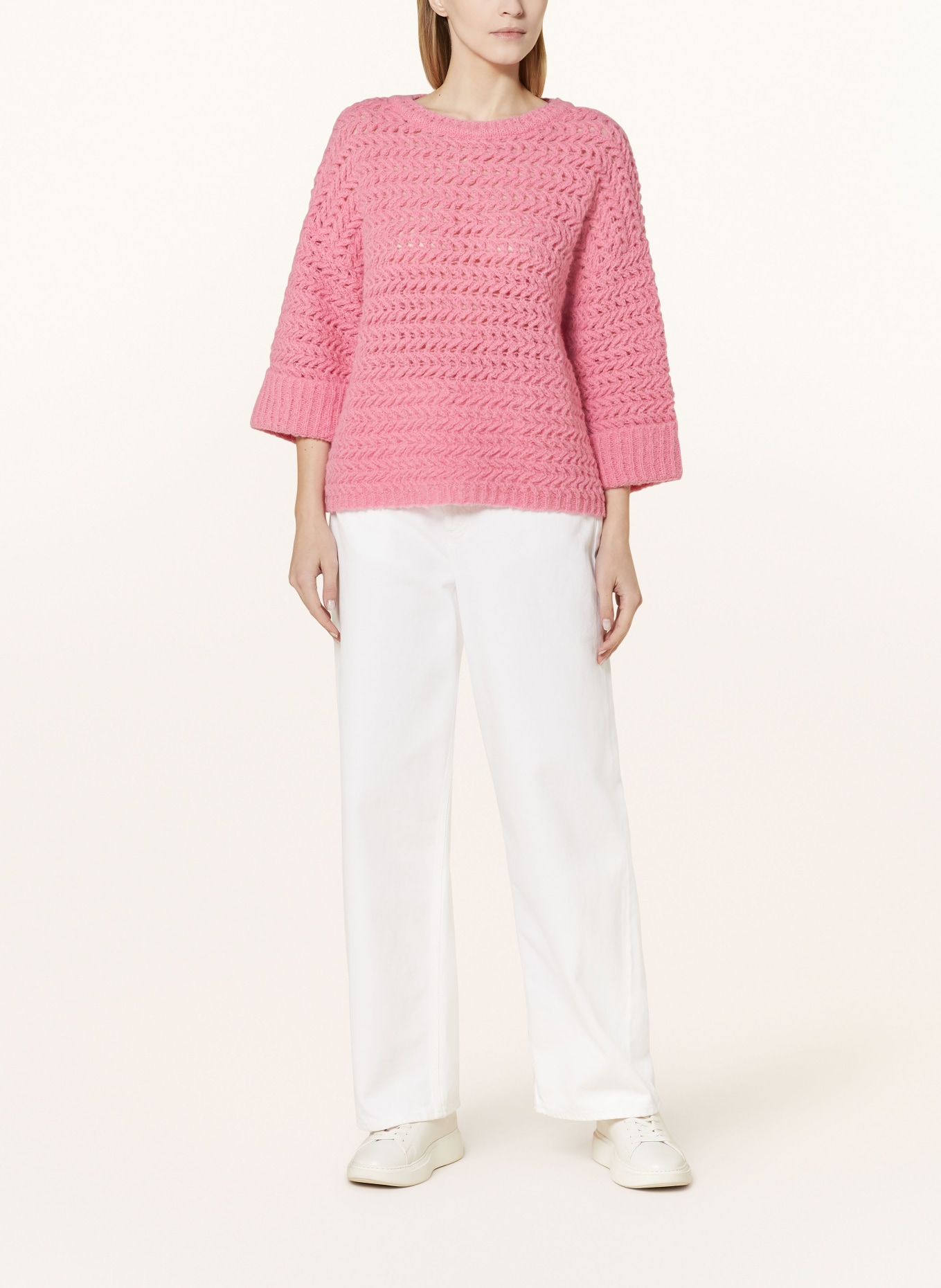 FrogBox Sweater with 3/4 sleeves, Color: PINK (Image 2)
