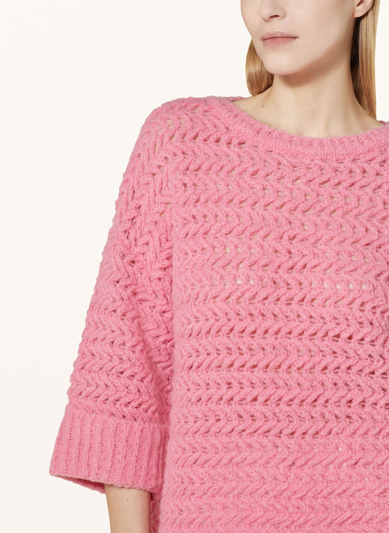 FrogBox Sweater with 3/4 sleeves, Color: PINK (Image 4)