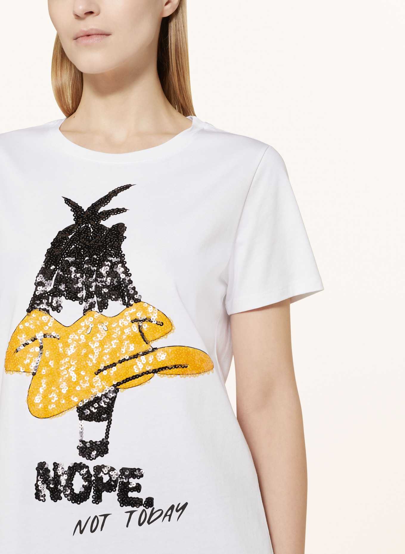 FrogBox T-Shirt mit Pailletten, Farbe: WEISS (Bild 4)
