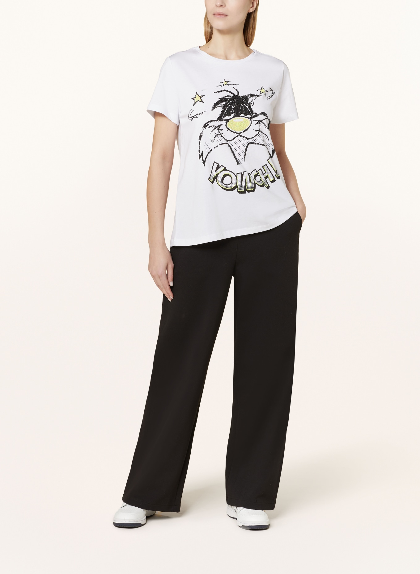 FrogBox T-Shirt mit Schmucksteinen, Farbe: WEISS (Bild 2)