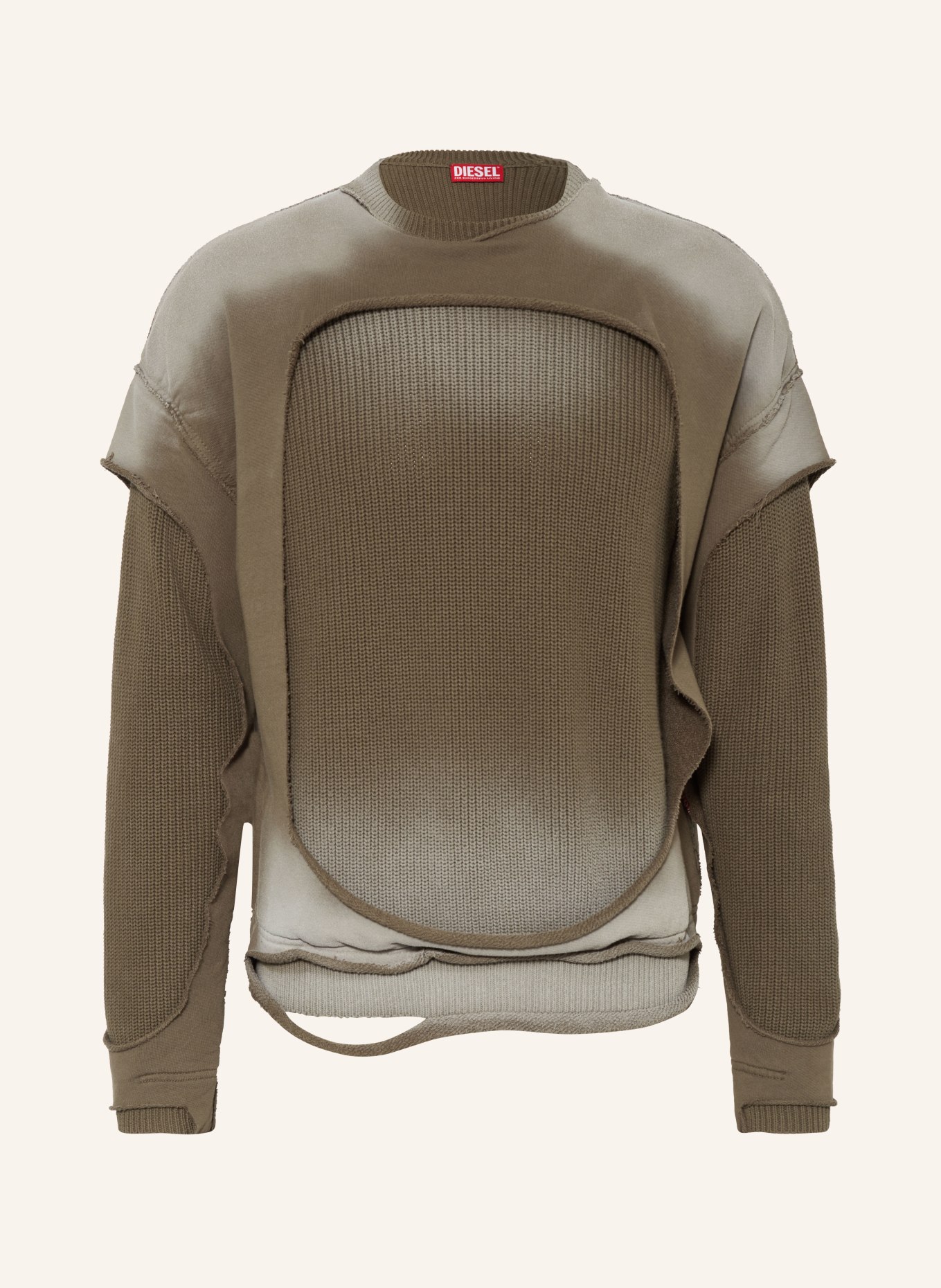 DIESEL Sweater OBSERT, Color: KHAKI (Image 1)