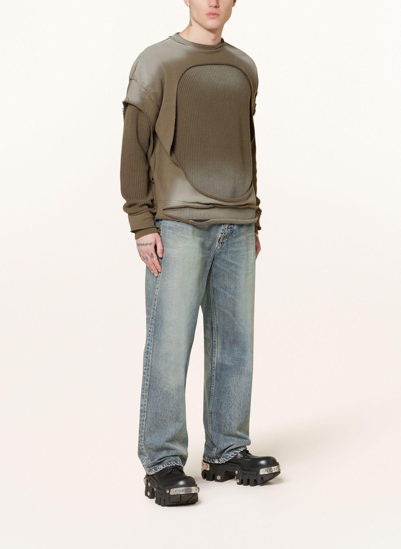 DIESEL Sweater OBSERT, Color: KHAKI (Image 2)