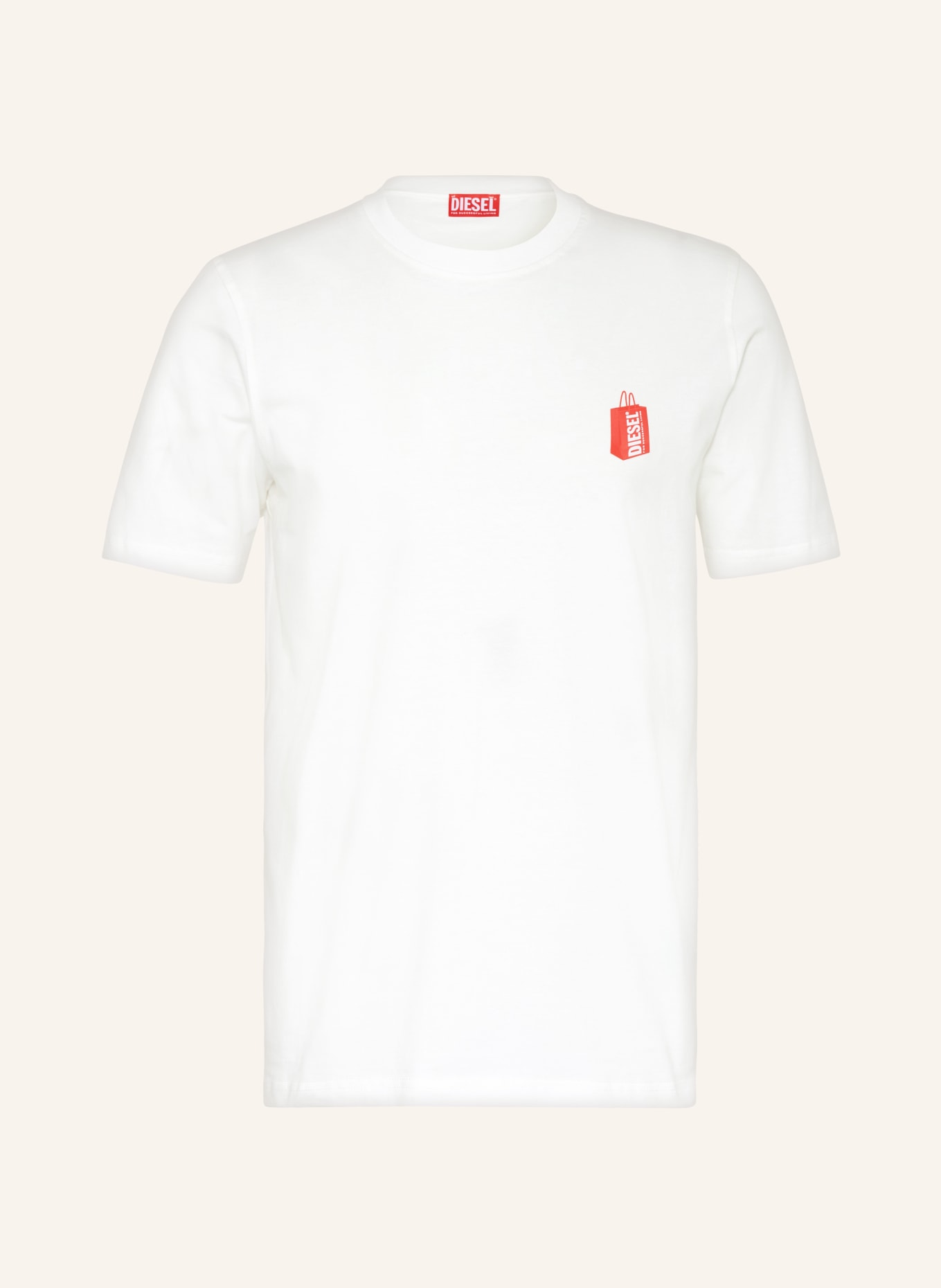 DIESEL T-shirt JUST N18, Kolor: BIAŁY (Obrazek 1)
