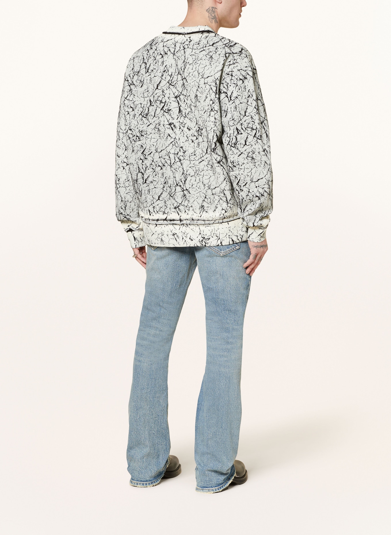 DIESEL Sweatshirt MACOVAL, Color: BLACK/ GRAY (Image 3)