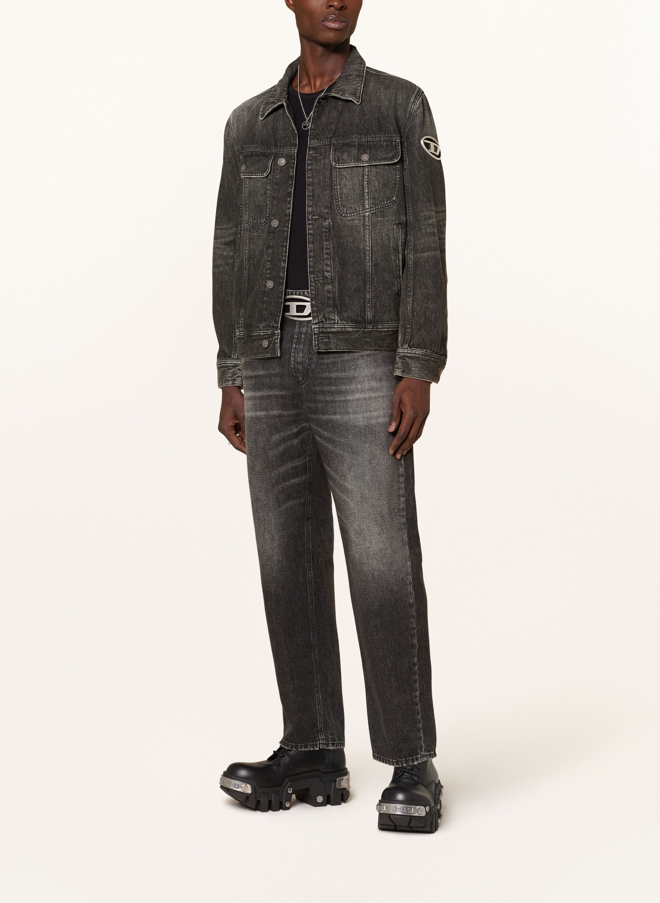 DIESEL Kurtka jeansowa BARCY, Kolor: CZIEMNOSZARY (Obrazek 2)