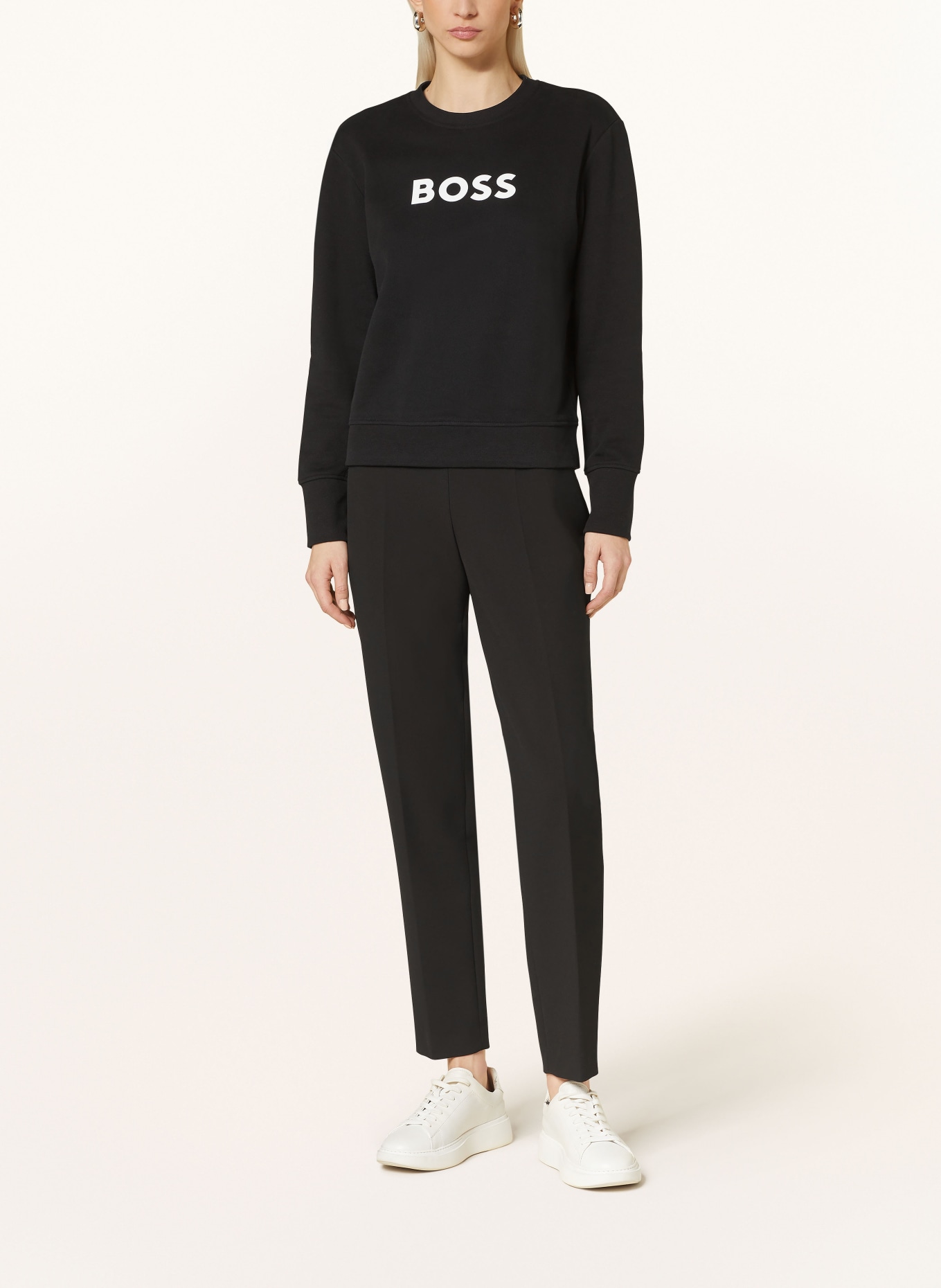 BOSS Sweatshirt ELABOSS, Color: BLACK/ WHITE (Image 2)