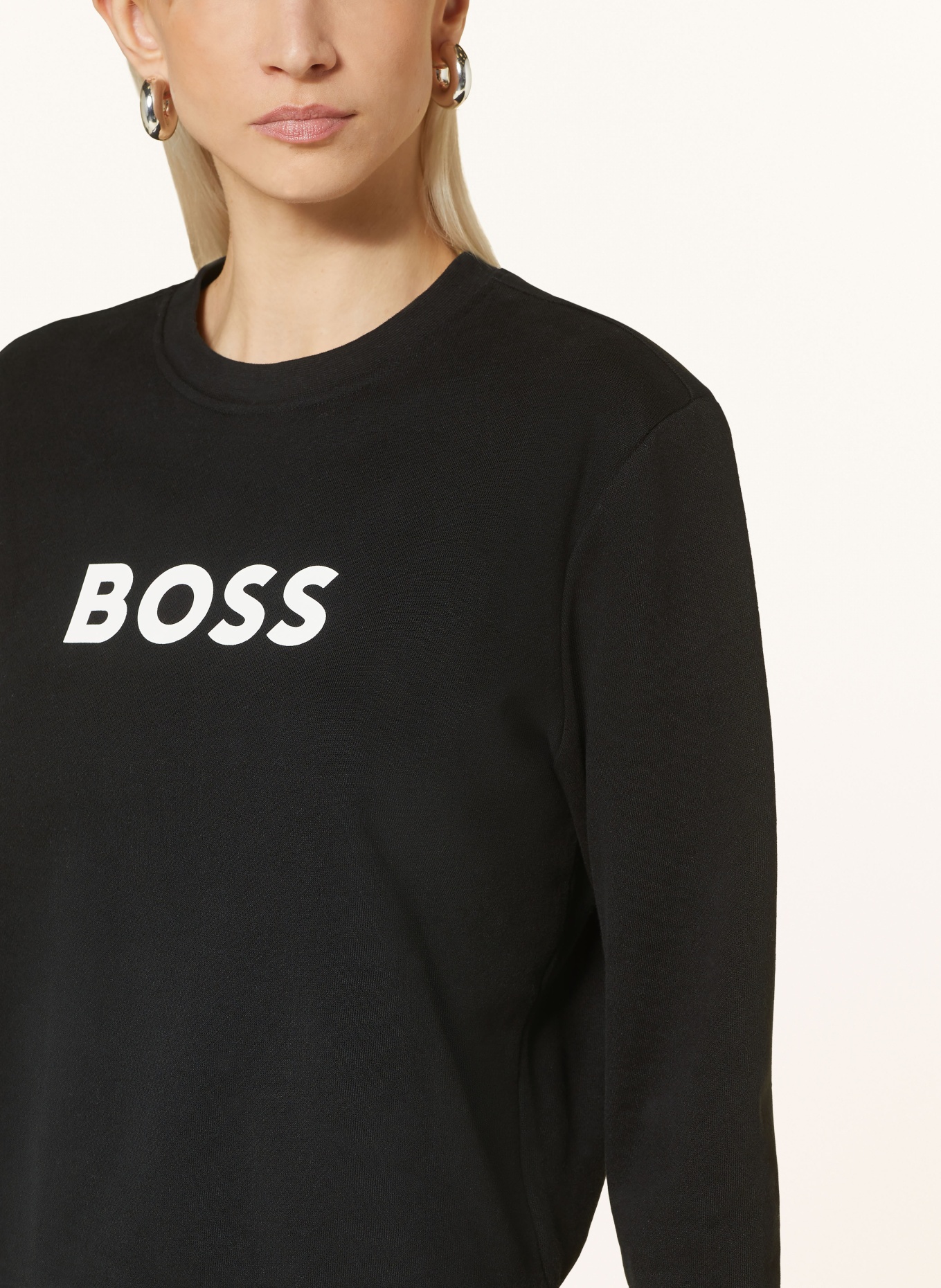 BOSS Sweatshirt ELABOSS, Color: BLACK/ WHITE (Image 4)