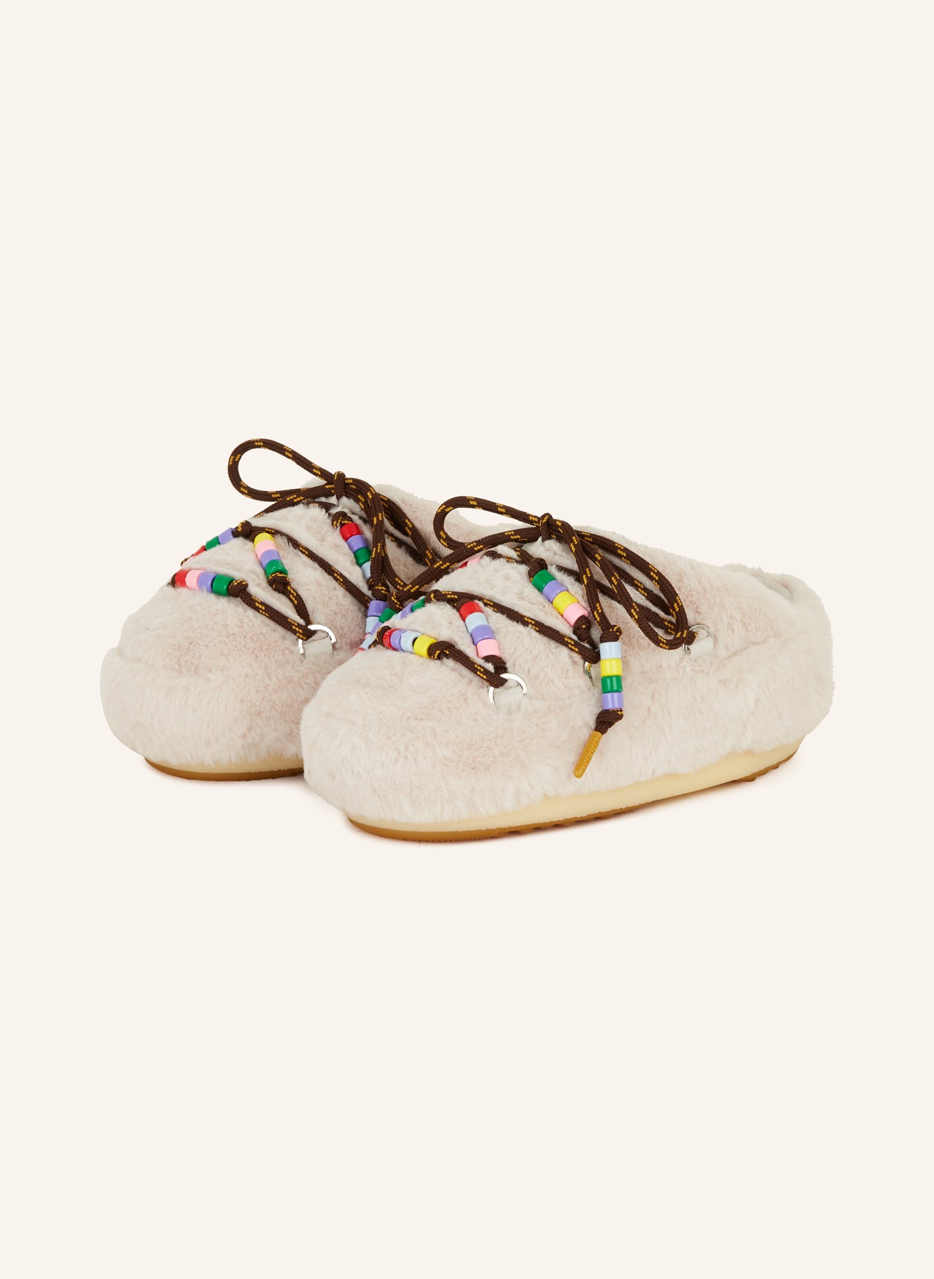 MOON BOOT Pantofle BEADS s ozdobnými perličkami, Barva: REŽNÁ (Obrázek 1)